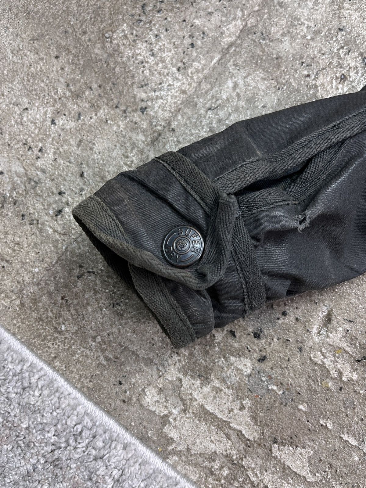 Superdry DOUBLE HOODED WAXED BOXY MULTIPOCKET BIKER JACKET - № 2253 Size US M / EU 48-50 / 2 - 11 Thumbnail