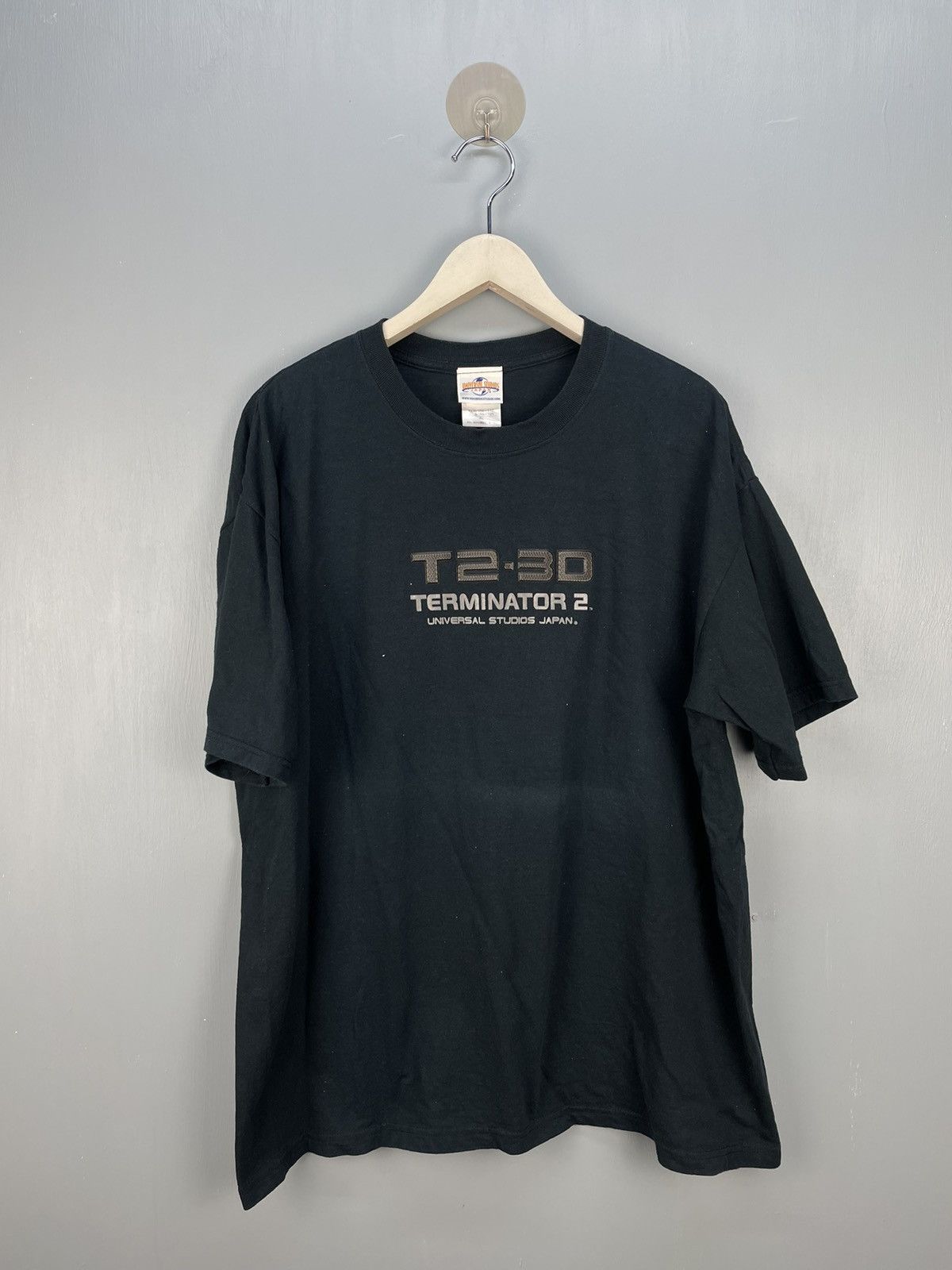 image of Movie x Vintage Terminator 2 T2-3D Universal Studios Japan Promo Tee in Black, Men's (Size XL)