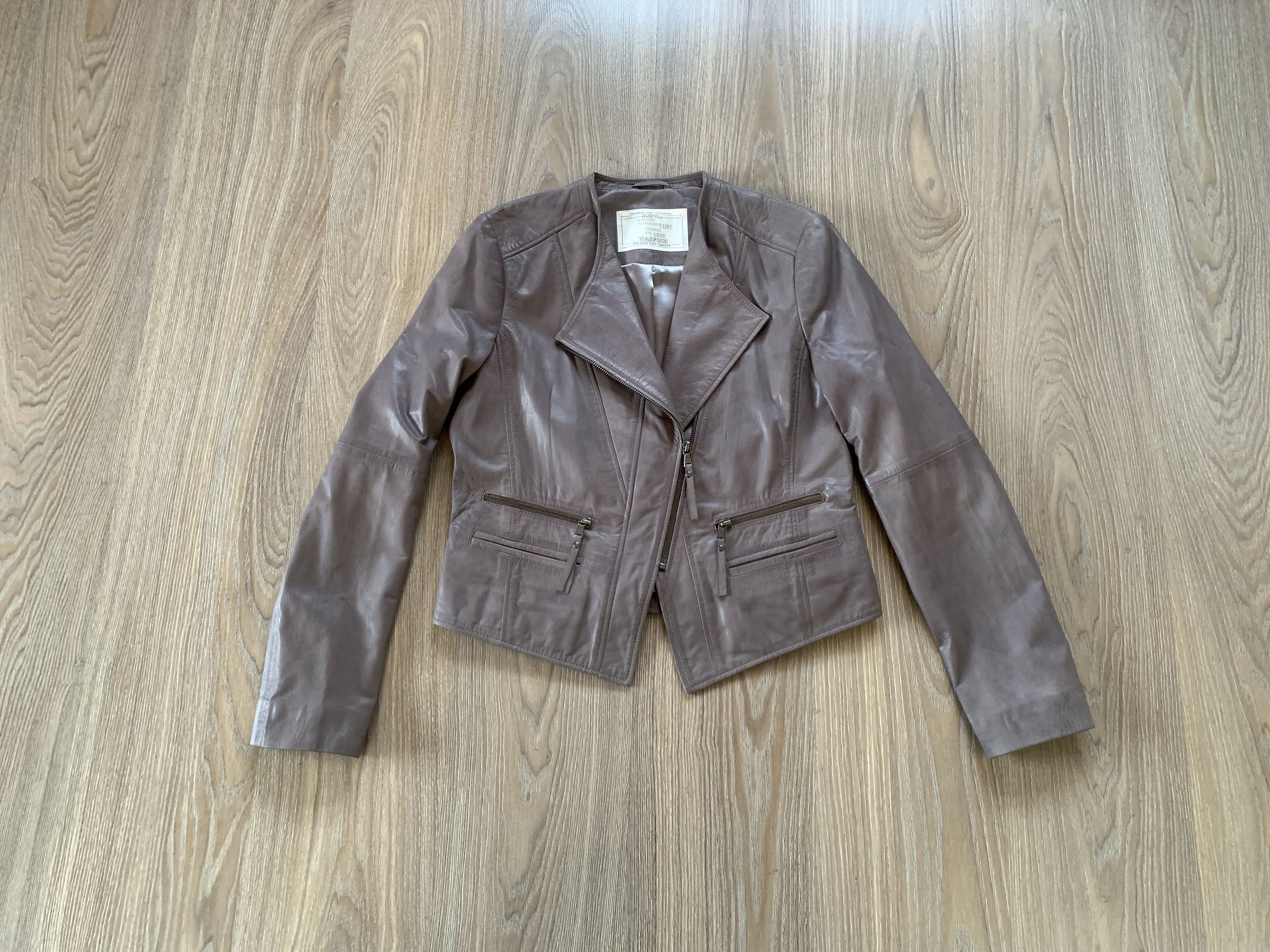 Other Taifun Women's Asymmetrical Soft Leather Biker Jacket Size M / US 6-8 / IT 42-44 - 1 Thumbnail
