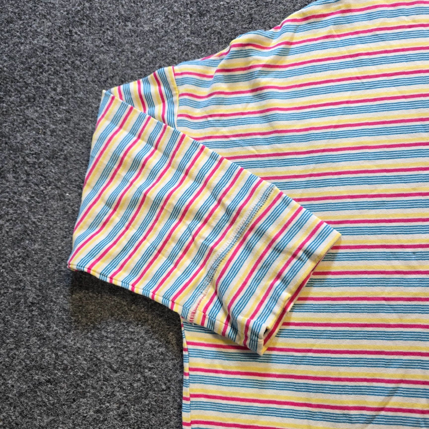 Pinko Fresh Produce Top Womens Size XXL Pink Blue Striped Boxy Stretch Casual Capsule Shirt Regular Womens Blue Size XXL / US 16-18 / IT 52-54 - 3 Thumbnail