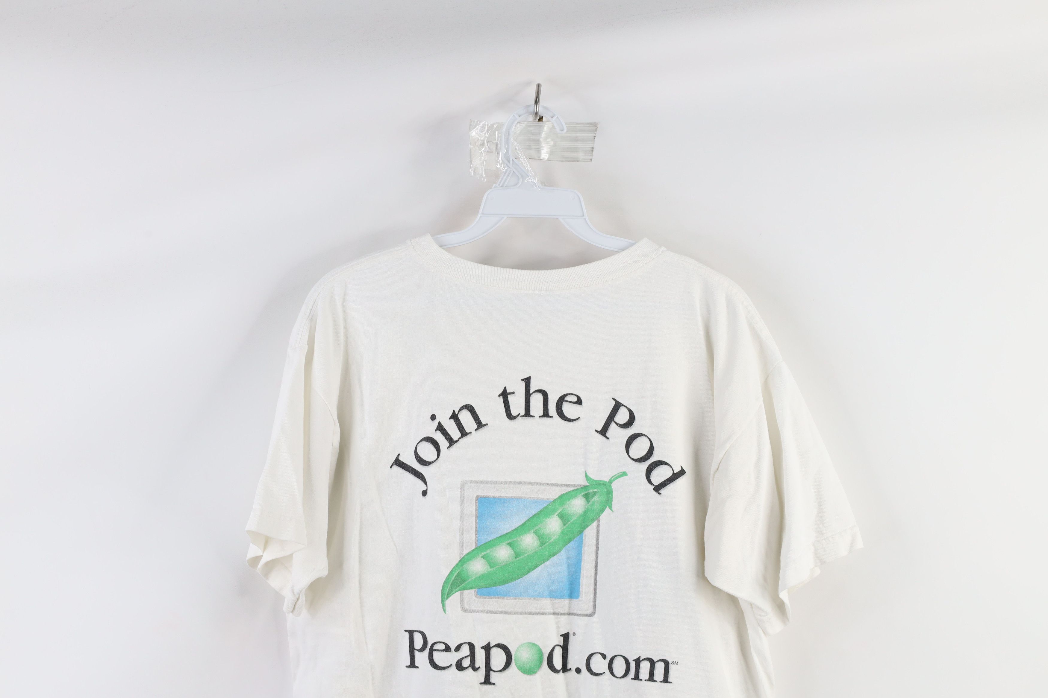 Vintage Vintage Streetwear Peapod Internet Grocer T-Shirt White Size US M / EU 48-50 / 2 - 8 Thumbnail