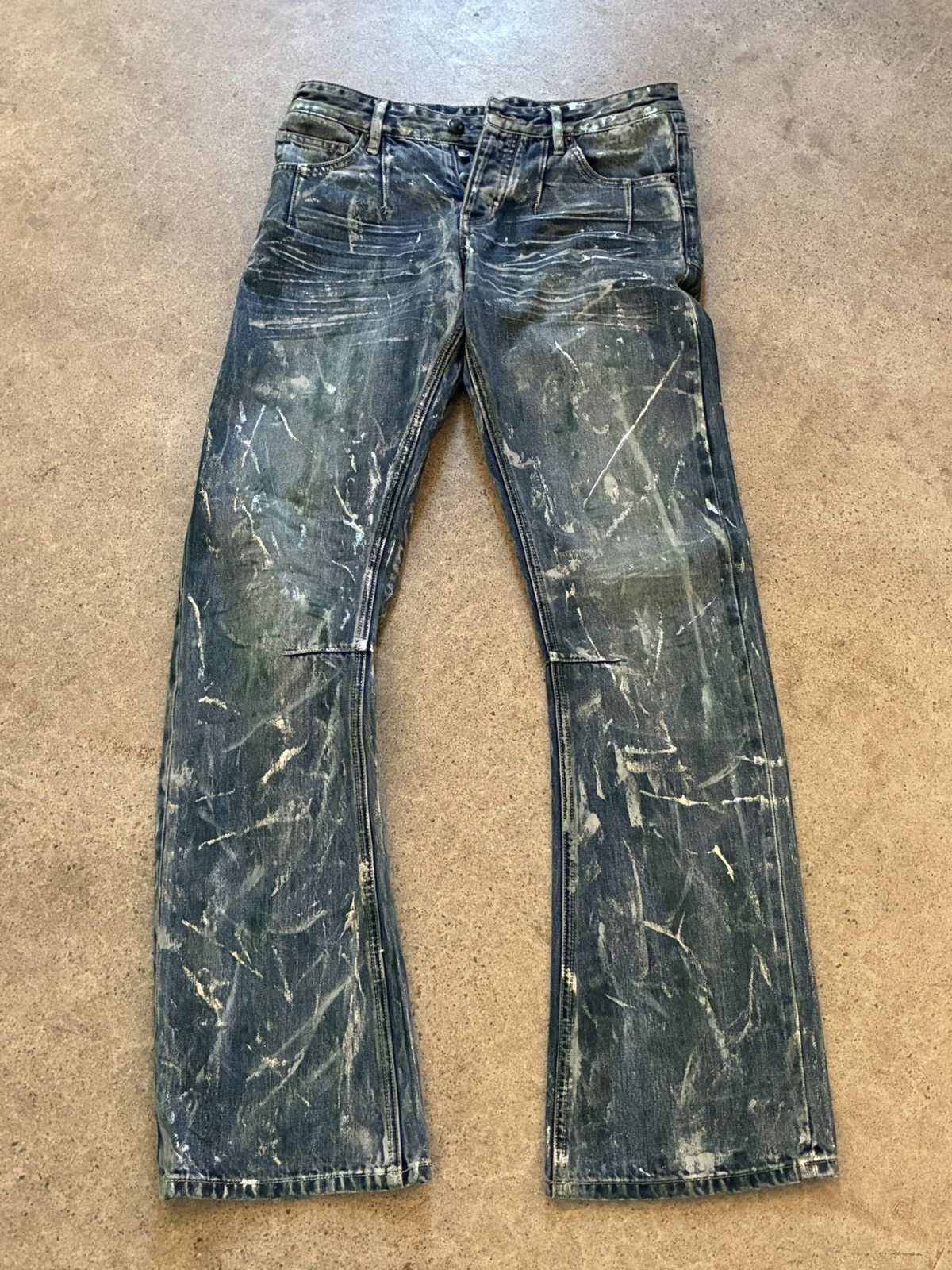 The Lamentist Bootcut Waxed Jeans