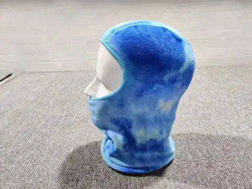 Other Light Blue Color Fleece Tie Dye Balaclava Ski Mask Size ONE SIZE - 3 Thumbnail