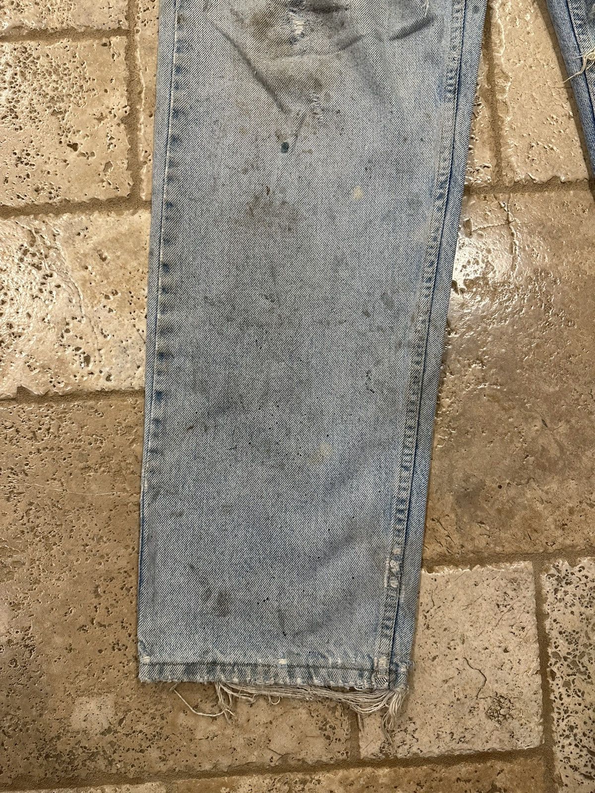 Lee Vintage Lee Painter Blue Denim Thrashed / Distressed Jeans Size US 36 / EU 52 - 6 Thumbnail