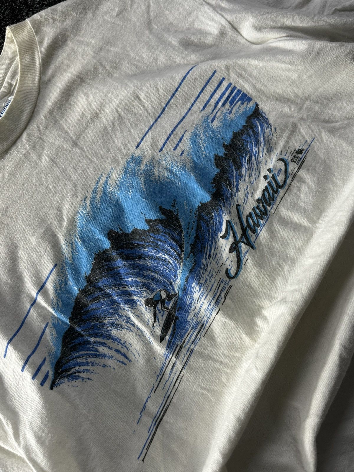 Vintage 🚨Crazy Vintage 1980s Hawaii SINGLE STITCH Graphic T-Shirt Size US L / EU 52-54 / 3 - 3 Thumbnail