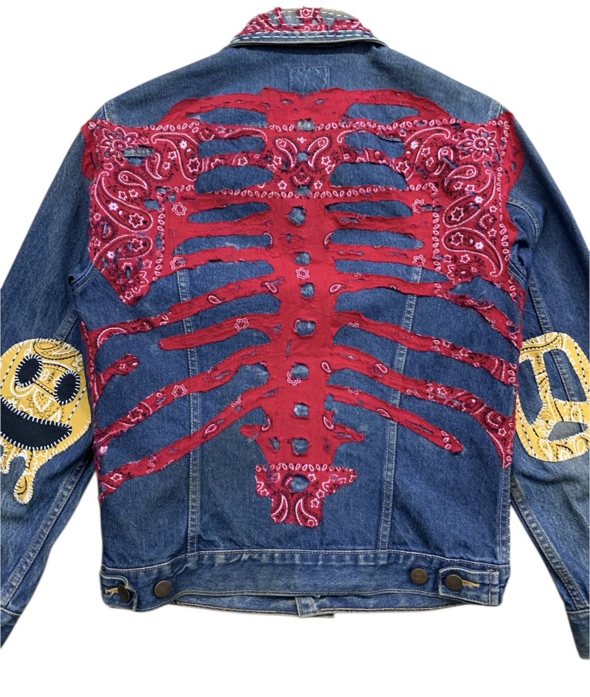 Wrangler Wrangler Sashiko Boro Handstiching Denim Jacket Size US M / EU 48-50 / 2 - 3 Thumbnail
