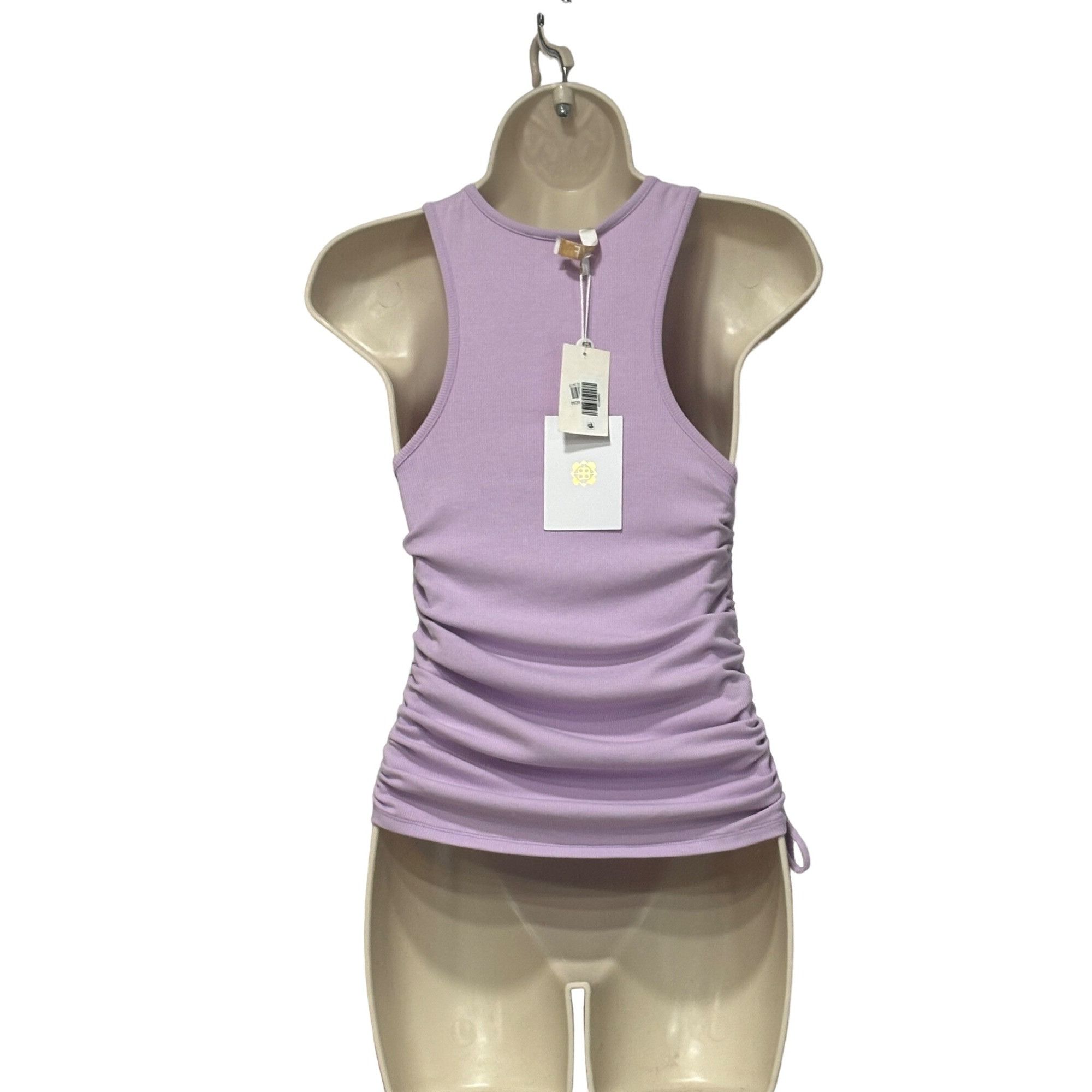 Other WAYF Jayce Ruched Racer Tank In Lavender, Sz. XS Size XS / US 0-2 / IT 36-38 - 12 Thumbnail