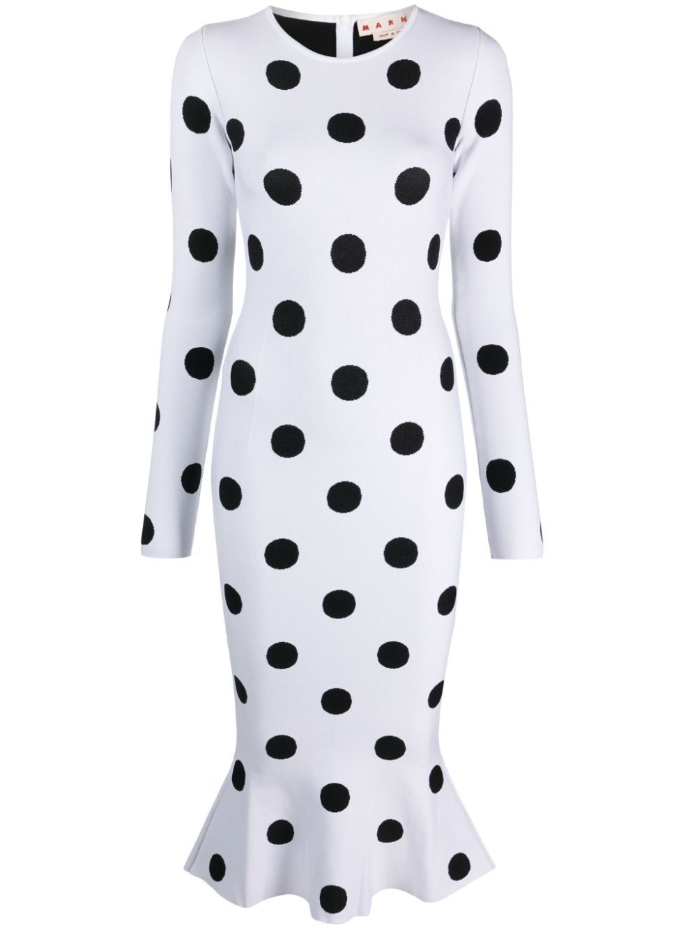 Marni o1w1db10824 Midi Dress in Black/White Size M / US 6-8 / IT 42-44 - 1 Thumbnail