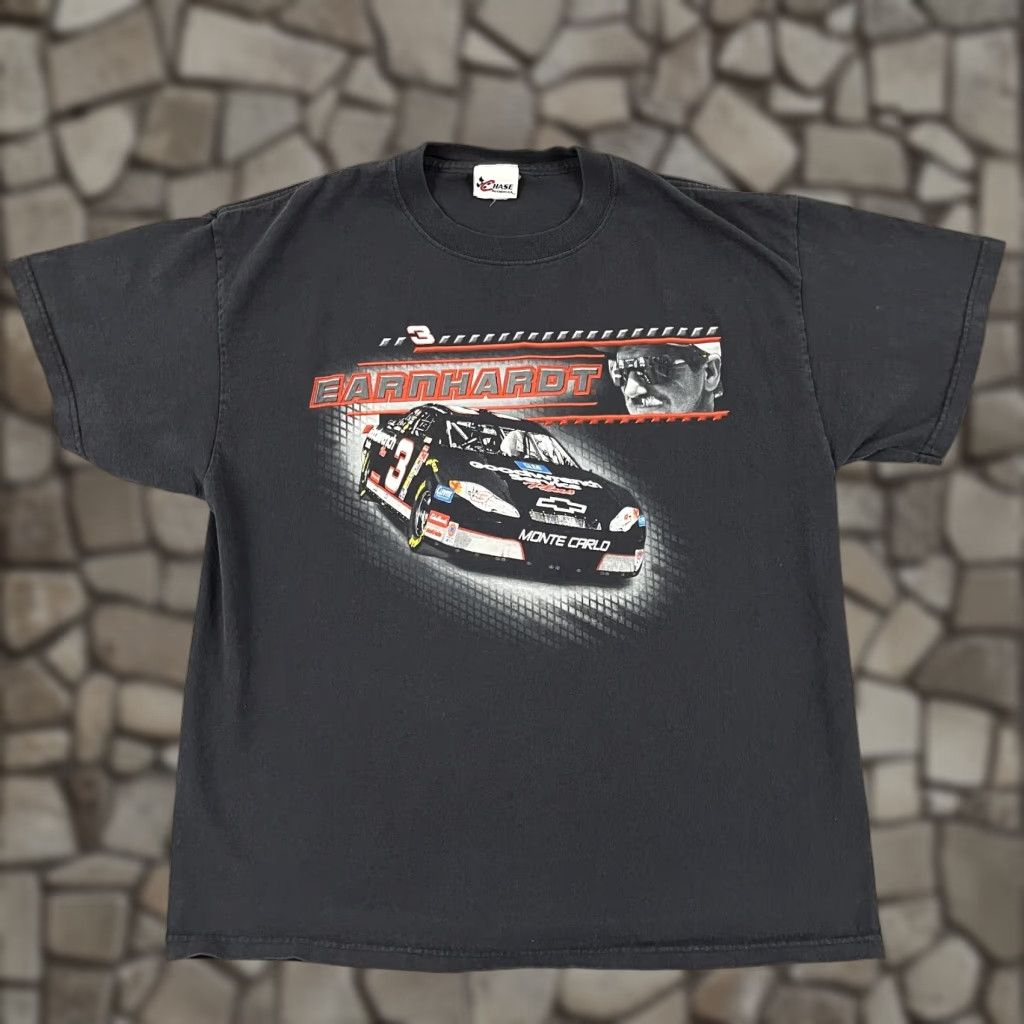 Chase Authentics Dale Earnhardt Shirt Adult Mens Large Faded Black Graphic Nascar Tee Goodwrench Size US L / EU 52-54 / 3 - 1 Thumbnail