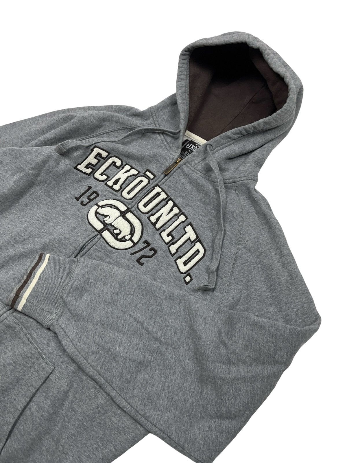 Ecko Unltd. Vintage Ecko Unltd. Puffed Logo Rhino Zip Hoodie Size US M / EU 48-50 / 2 - 2 Thumbnail