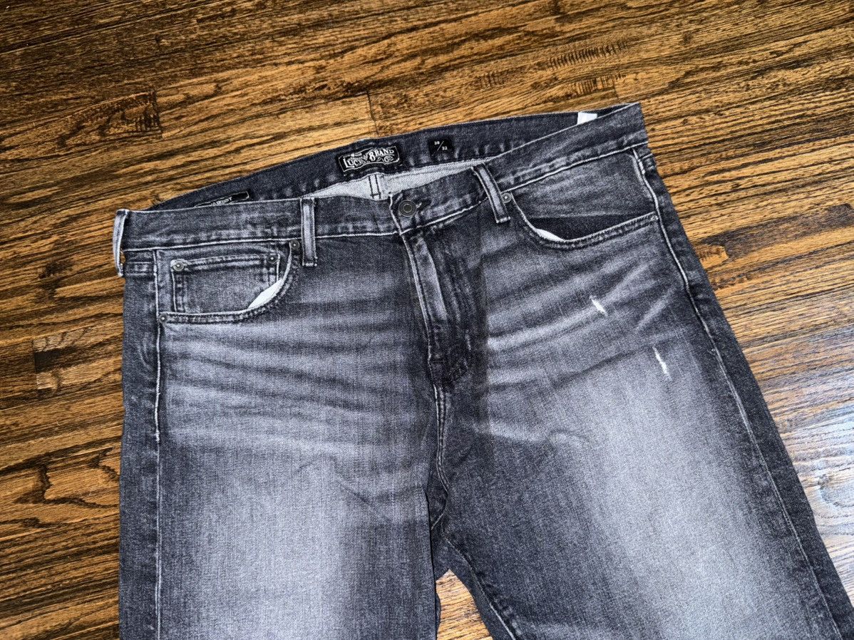 Lucky Brand Lucky Brand Jeans 110 Denim Hawkins Black Distressed 36x32 Size US 36 / EU 52 - 3 Thumbnail