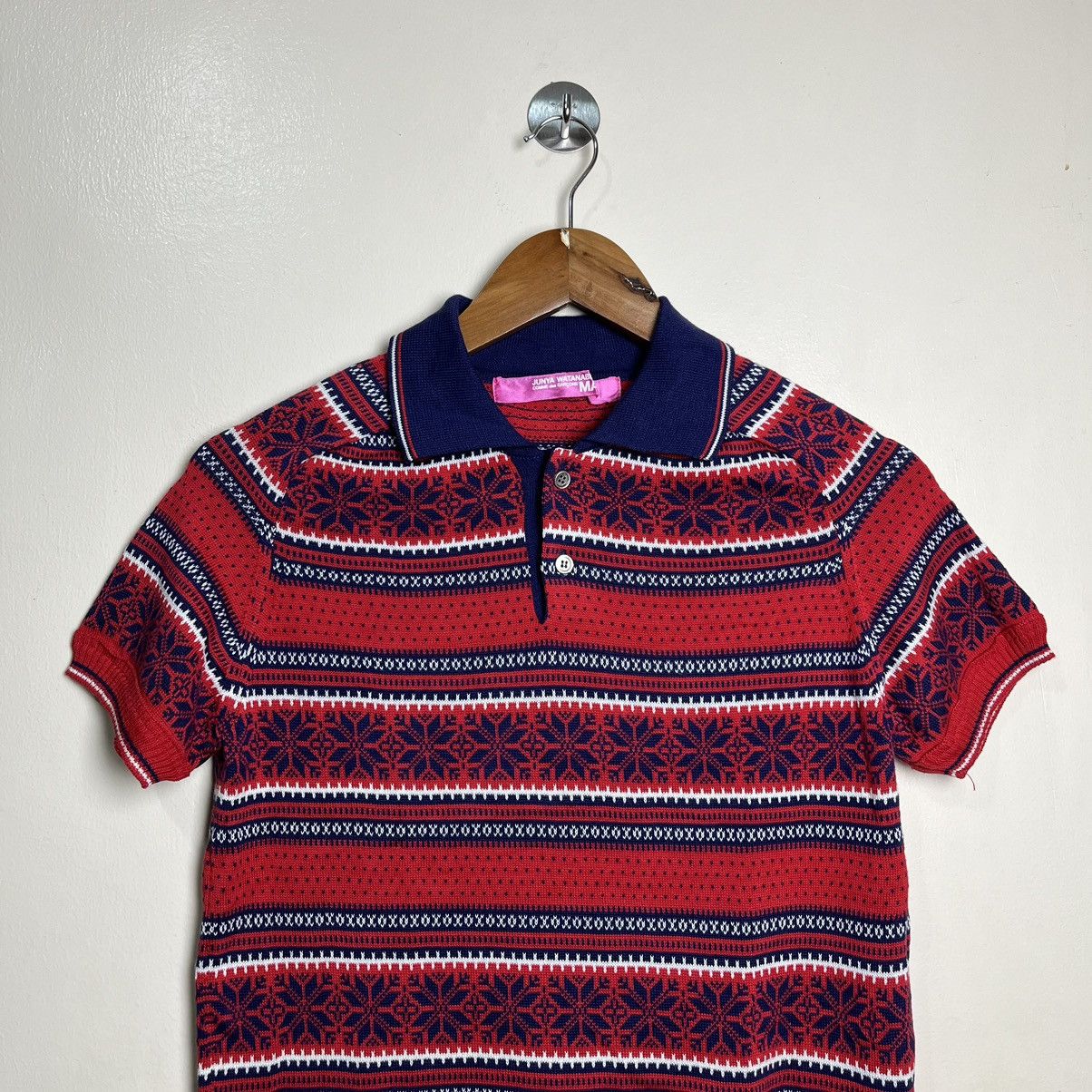 Junya Watanabe Junya Watanabe CDG Man Runway 2005 Nordic / Knit Polo Shirt Size US S / EU 44-46 / 1 - 3 Thumbnail