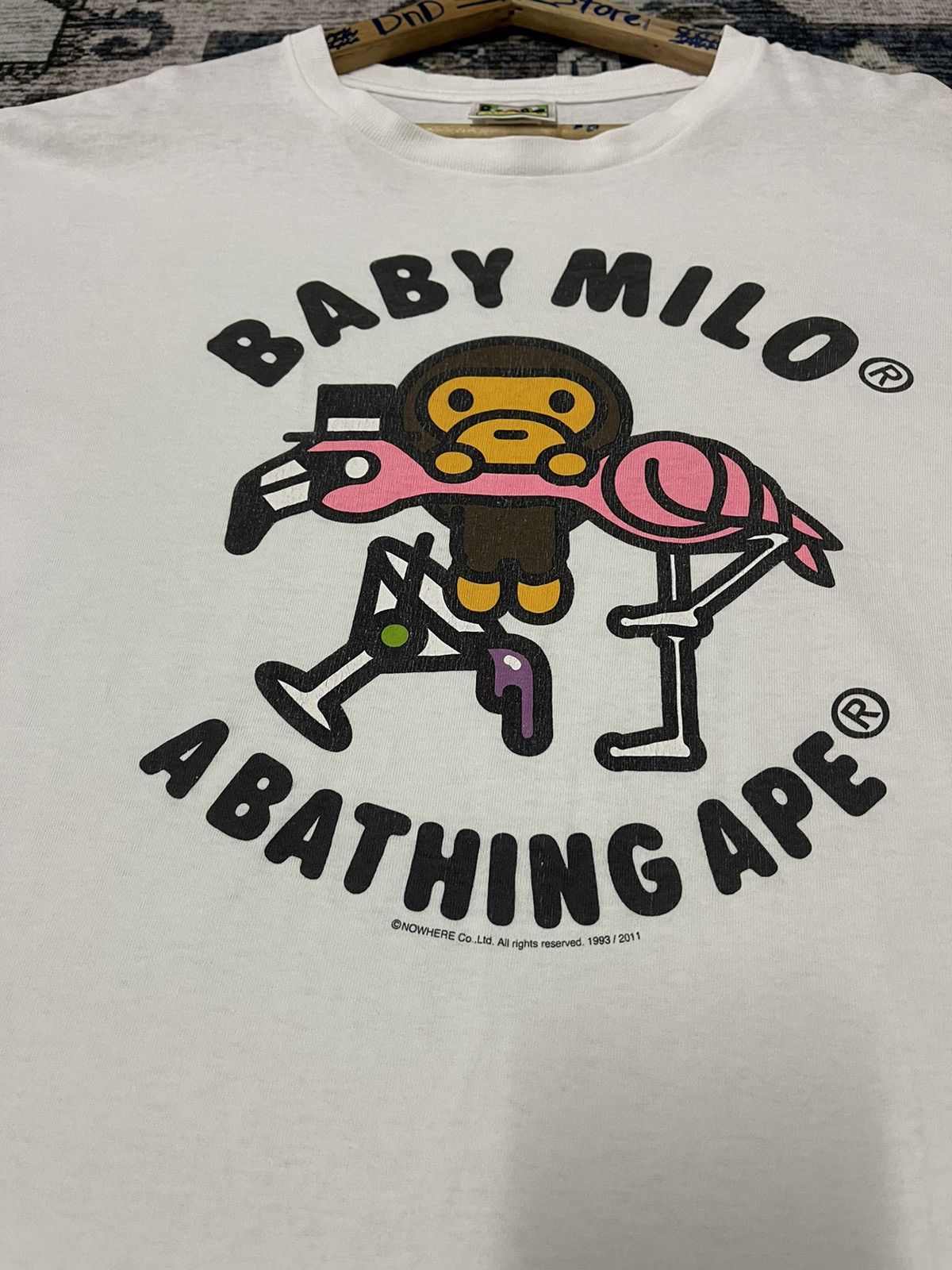 Bape 🇯🇵BABY MILO FLAMINGO TEE Size US L / EU 52-54 / 3 - 2 Thumbnail