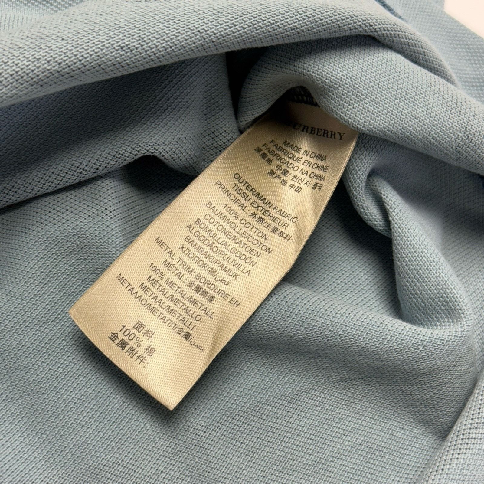 Burberry Burberry Brit Striped Collared Shirt Mens XL Blue Embroidere Size US XL / EU 56 / 4 - 7 Thumbnail
