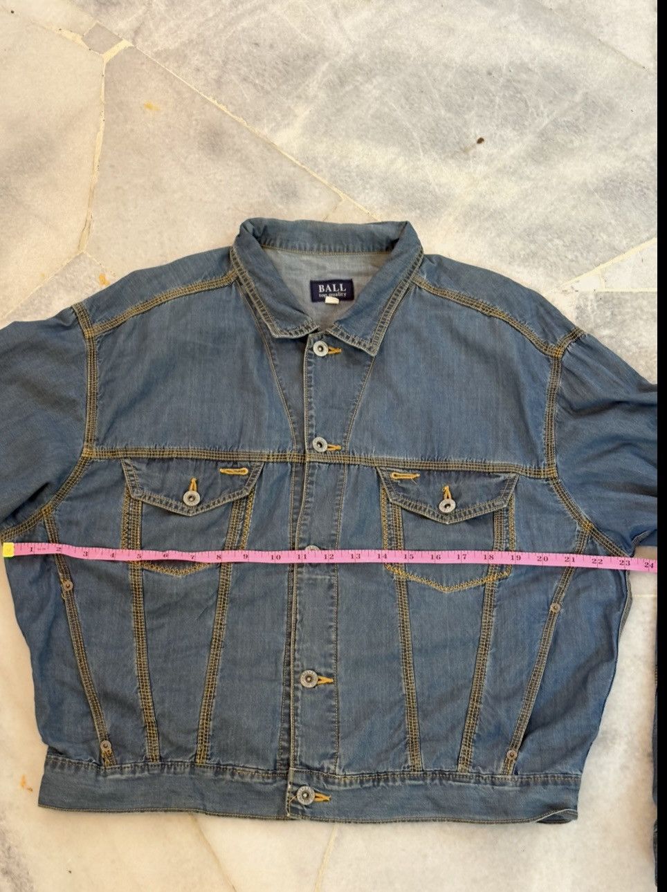 Japanese Brand 90s Ball Denim Jacket Size US M / EU 48-50 / 2 - 15 Thumbnail
