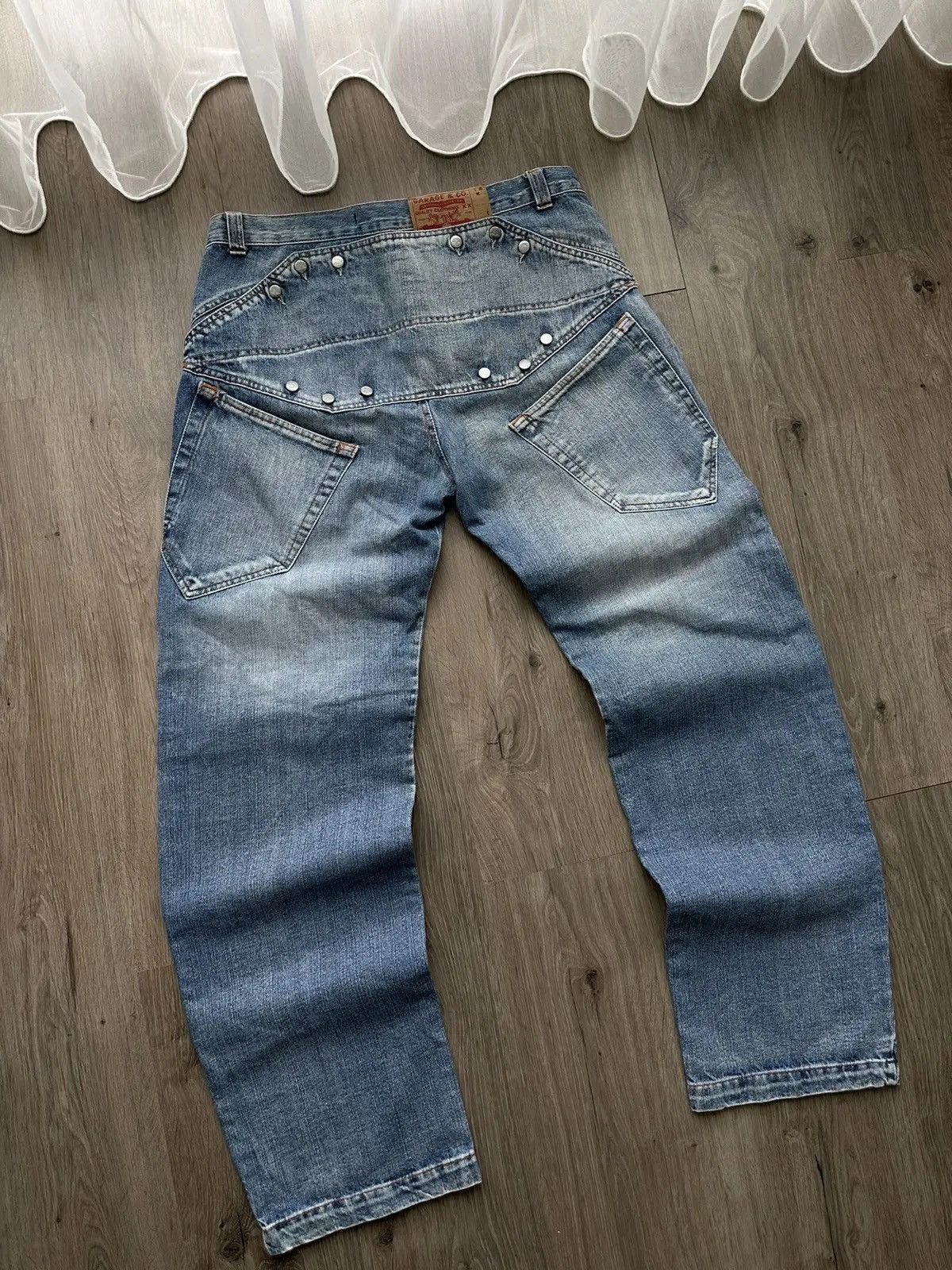 Japanese Brand × Vintage Vintage Progressive Fuck It Denim Wear Cowboy Jeans Pants Size US 34 / EU 50 - 13 Thumbnail