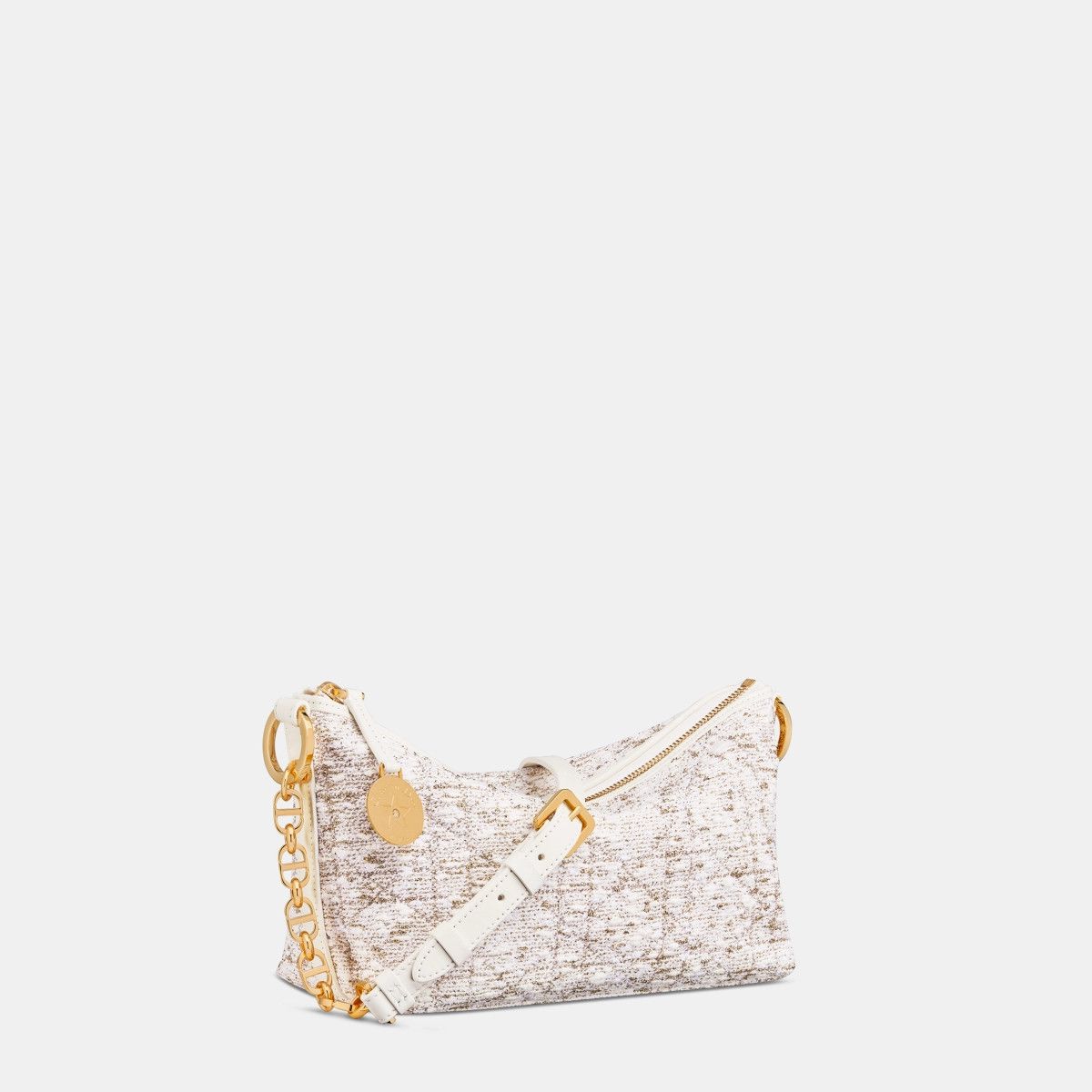 Dior o1bcso1str0226 Size:OS/ Hobo Bag with Chain in White Size ONE SIZE - 2 Thumbnail