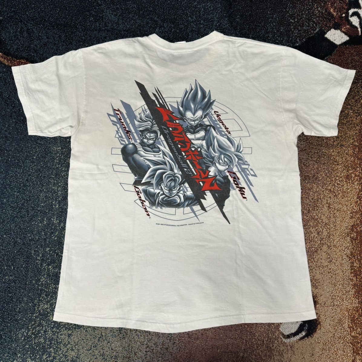 Anime × Japanese Brand × Vintage VINTAGE DRAGON BALL Z SAIYAN TEE WHITE Size US L / EU 52-54 / 3 - 1 Thumbnail