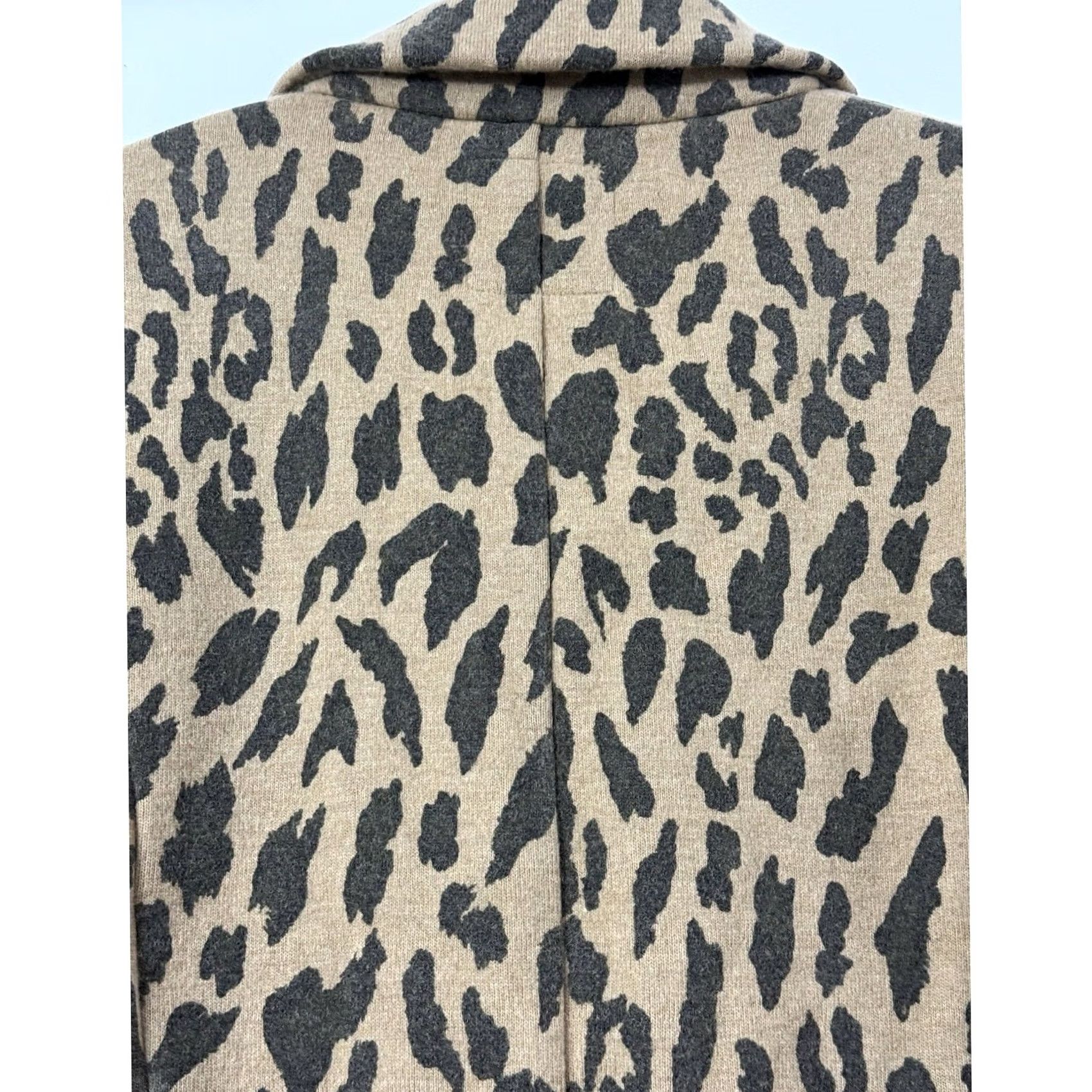 Vintage BOSS Wool Cashmere Blend Leopard Print Coat Animal Print Knit Size 8 Size M / US 6-8 / IT 42-44 - 7 Thumbnail