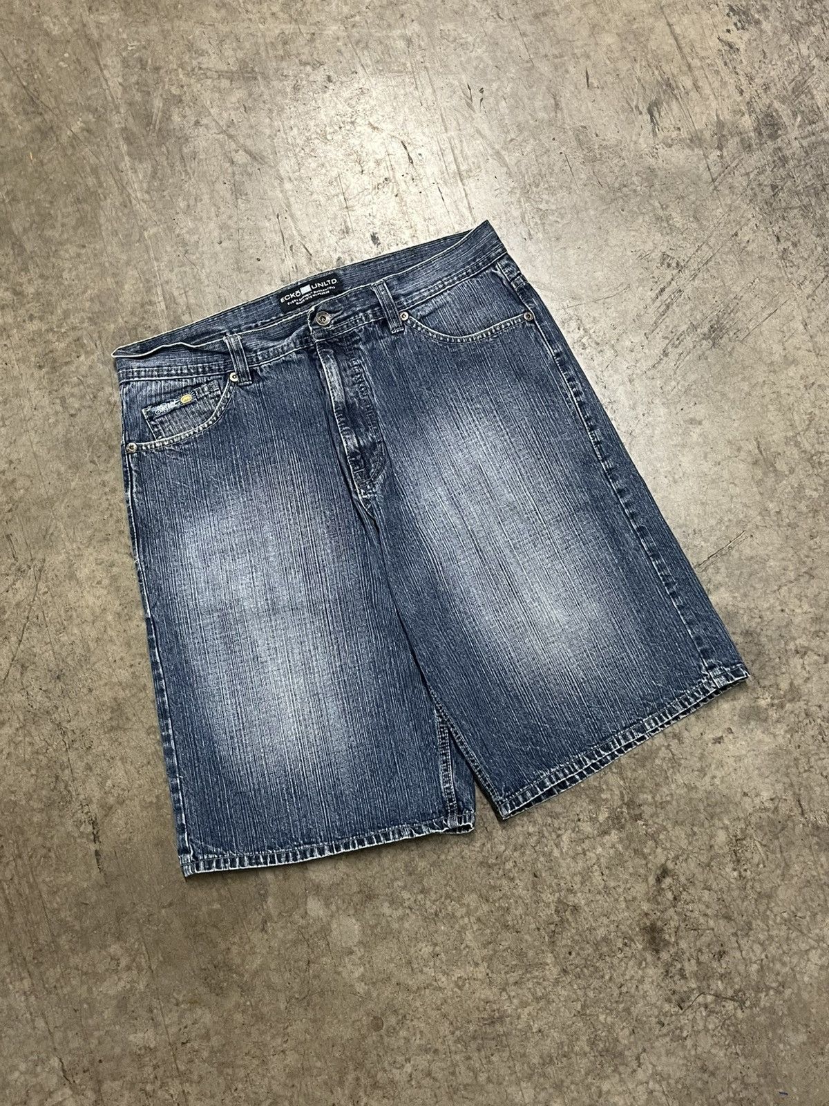Ecko Unltd. × Vintage Y2K baggy fit jorts Ecko vintage streetwear hype rare skater Size US 36 / EU 52 - 6 Thumbnail