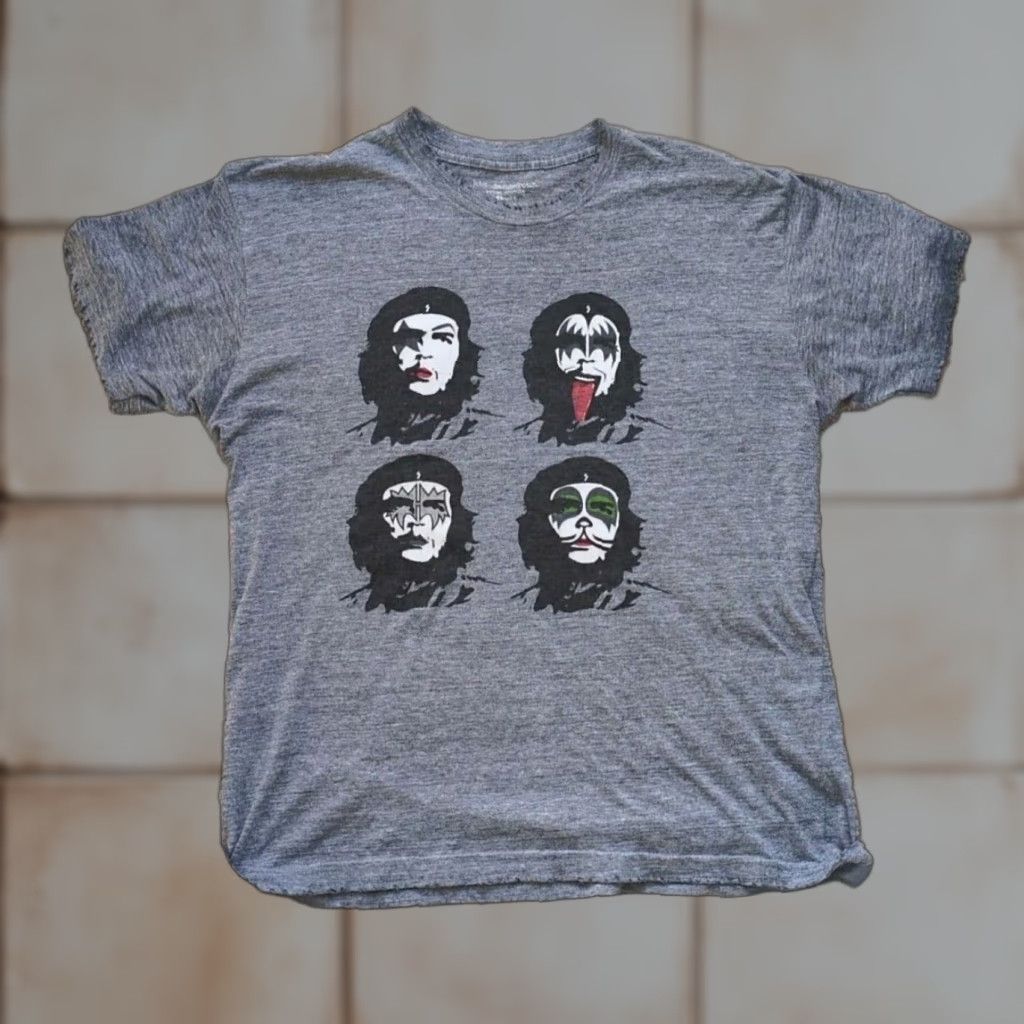 Vintage VINTAGE Kid Dangerous KISS T Shirt L Gray Short Sleeve Crew Neck Men Size US L / EU 52-54 / 3 - 1 Thumbnail