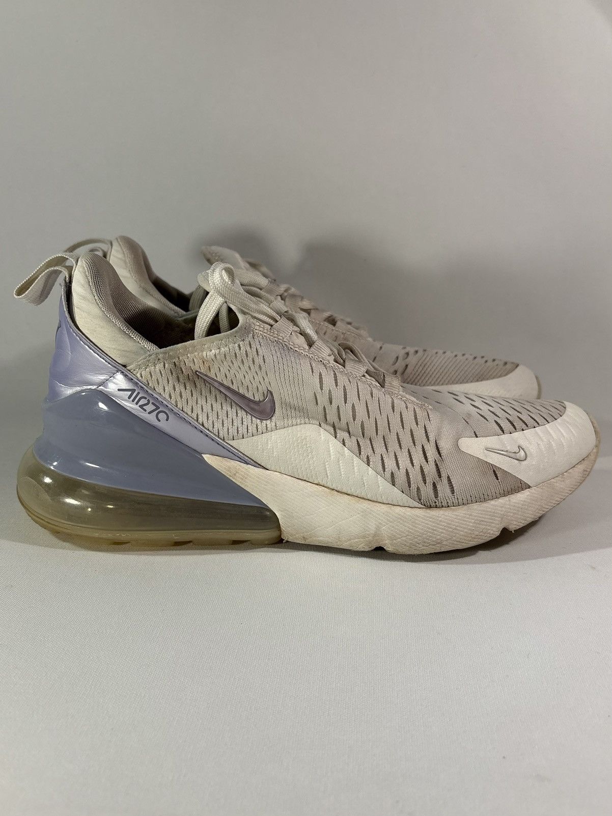 Nike Nike Air Max 270 White Violet Athletic Shoes Women's Size 9 Size US 9 / IT 39 - 3 Thumbnail