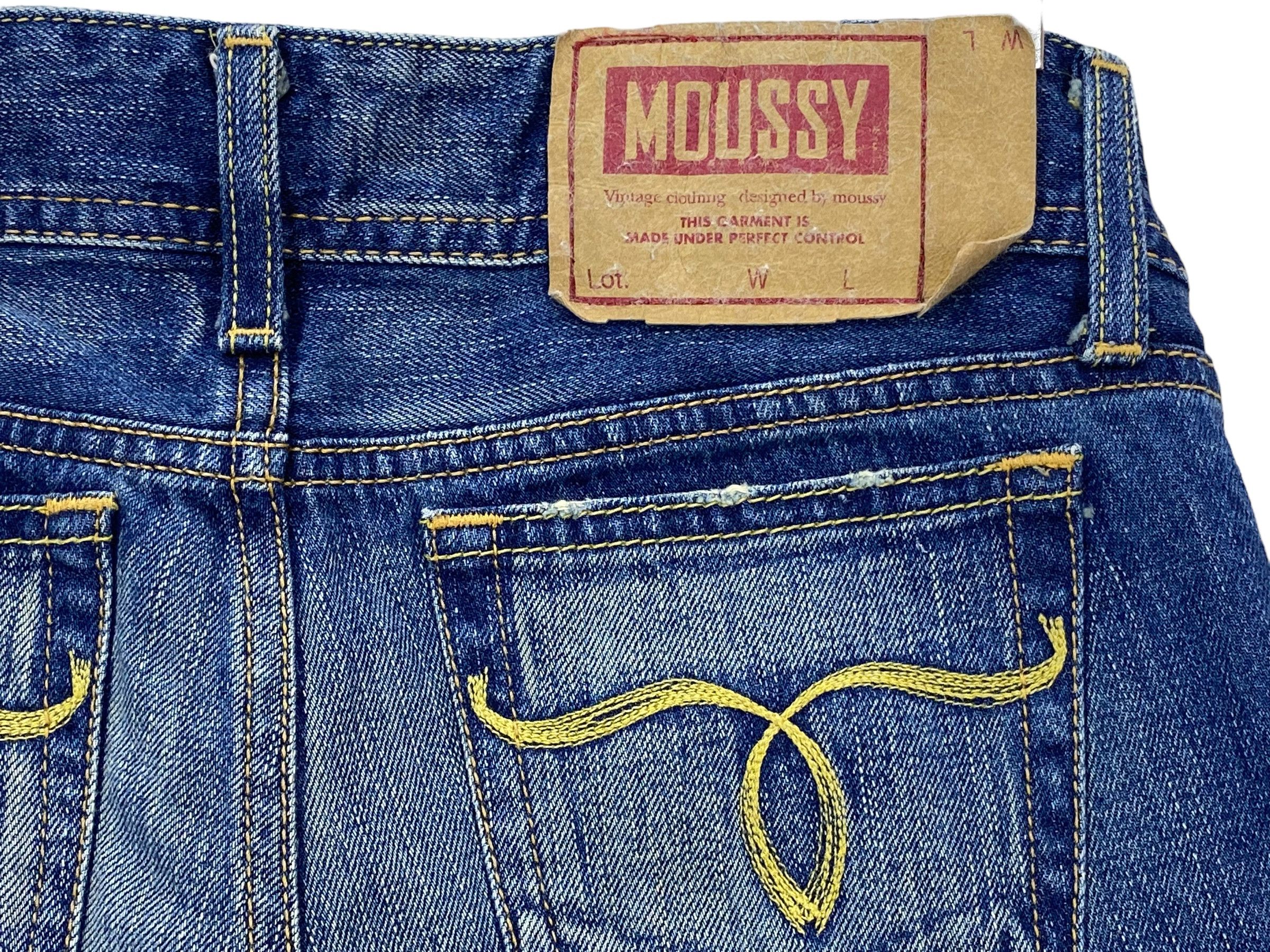 Japanese Brand × MOUSSY Moussy Japan Low Rise Loose Wide Leg Jeans Size 25" / US 0 / IT 36 - 7 Thumbnail