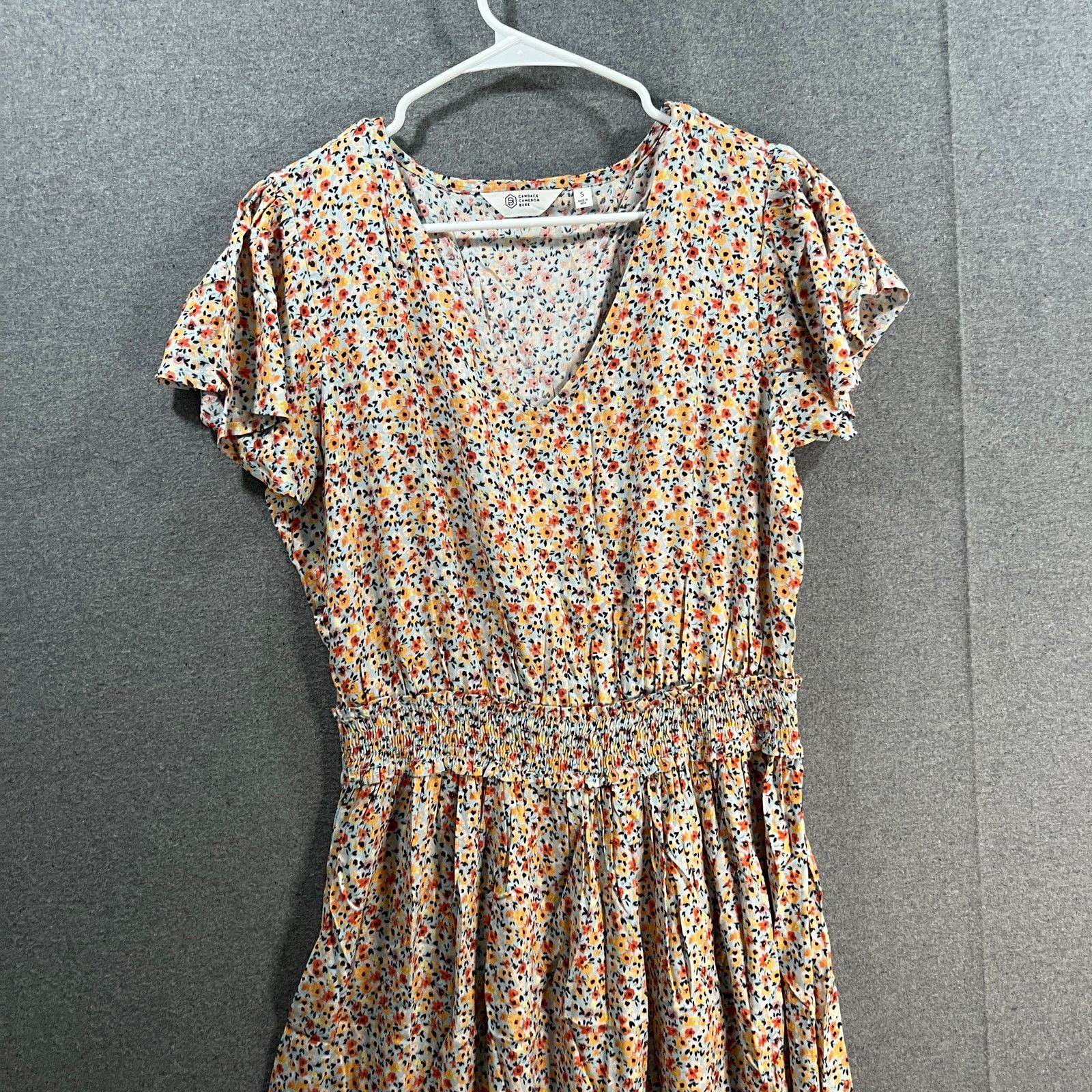 Other Candace Cameron Bure Smocked V-Neck Midi Dress Size S / US 4 / IT 40 - 6 Thumbnail