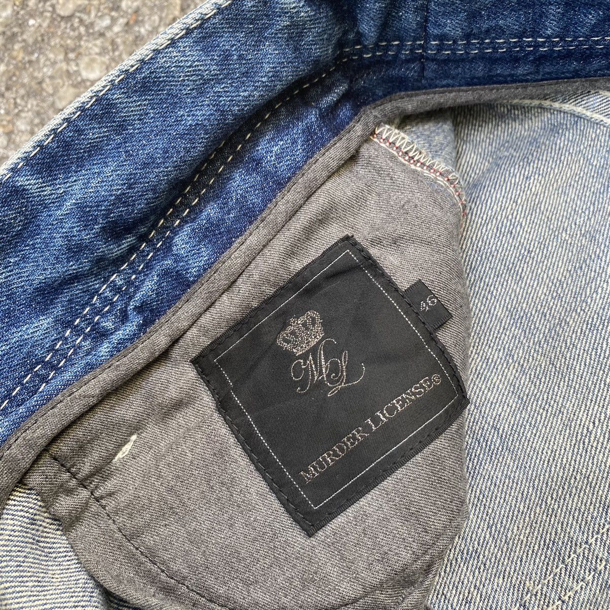 If Six Was Nine Flare Jeans Murder License Low Rise Denim Boot Cut Pants Size US 30 / EU 46 - 7 Thumbnail