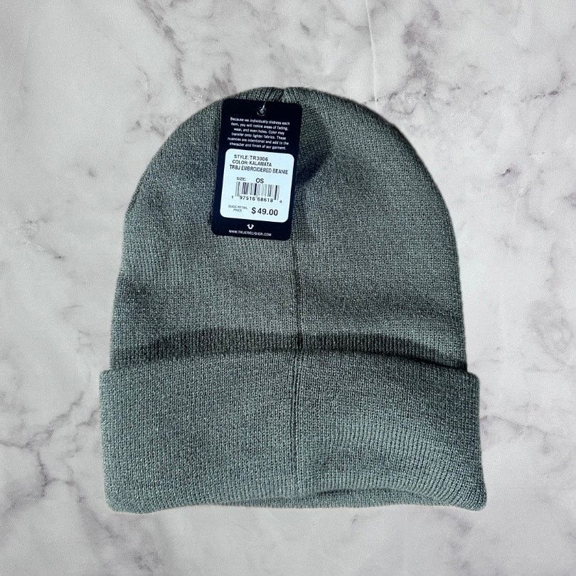 True Religion Kalamata Tribal Embroidered Beanie Size ONE SIZE - 4 Thumbnail