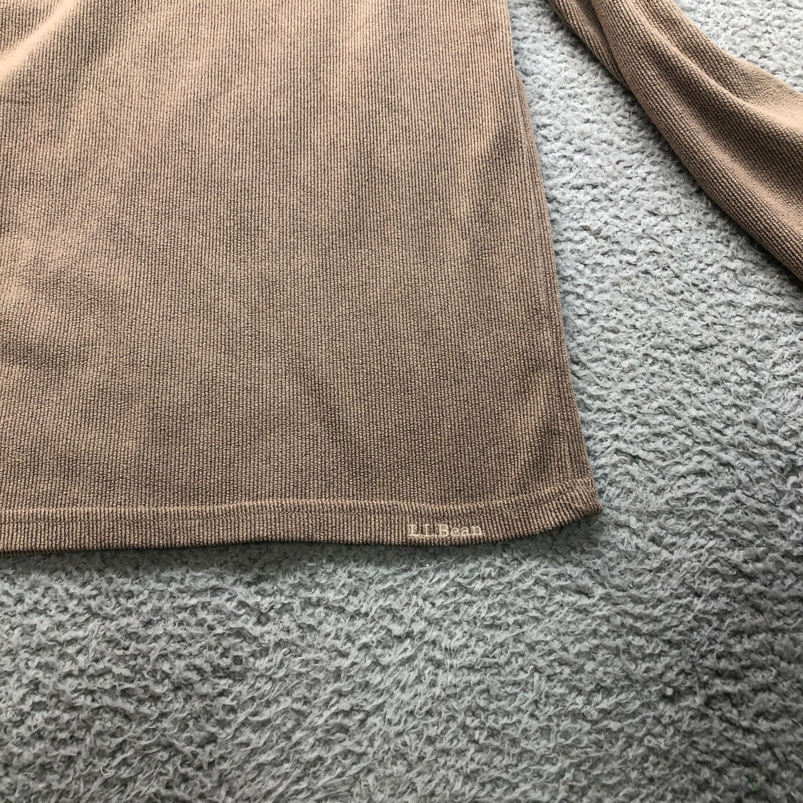 L.L. Bean LL Bean V-Neck Ribbed Long Sleeve Sweater T-Shirt Mens Large Size US L / EU 52-54 / 3 - 6 Thumbnail