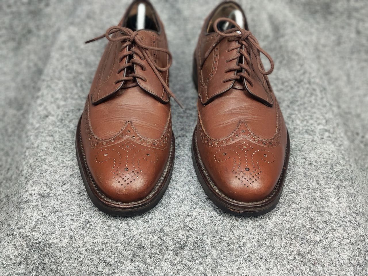 Barbour Barbour Design Dark Brown Leather Ouse Brogue Shoes Size US 7.5 / EU 40-41 - 6 Thumbnail