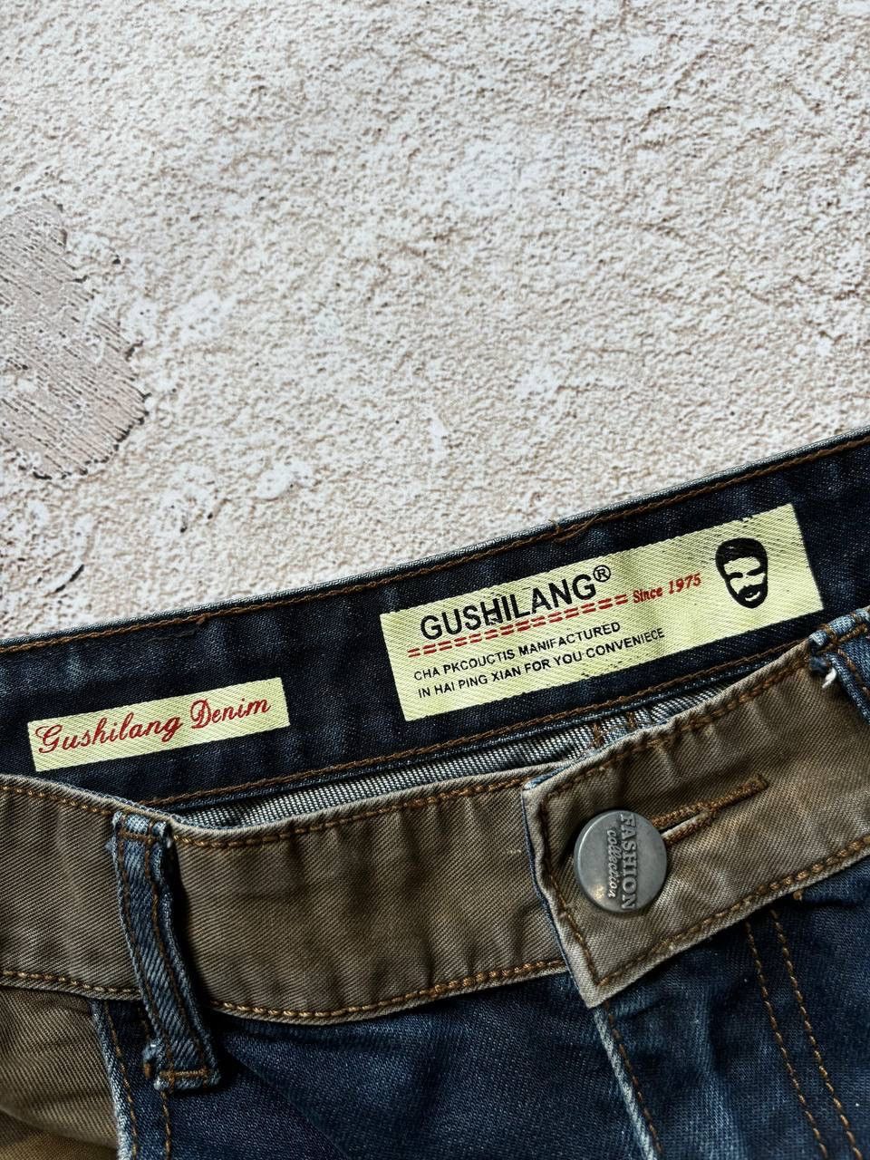 Japanese Brand Dirty pants Faded Crash denim thrashed y2k distressed jeans Size US 32 / EU 48 - 5 Thumbnail