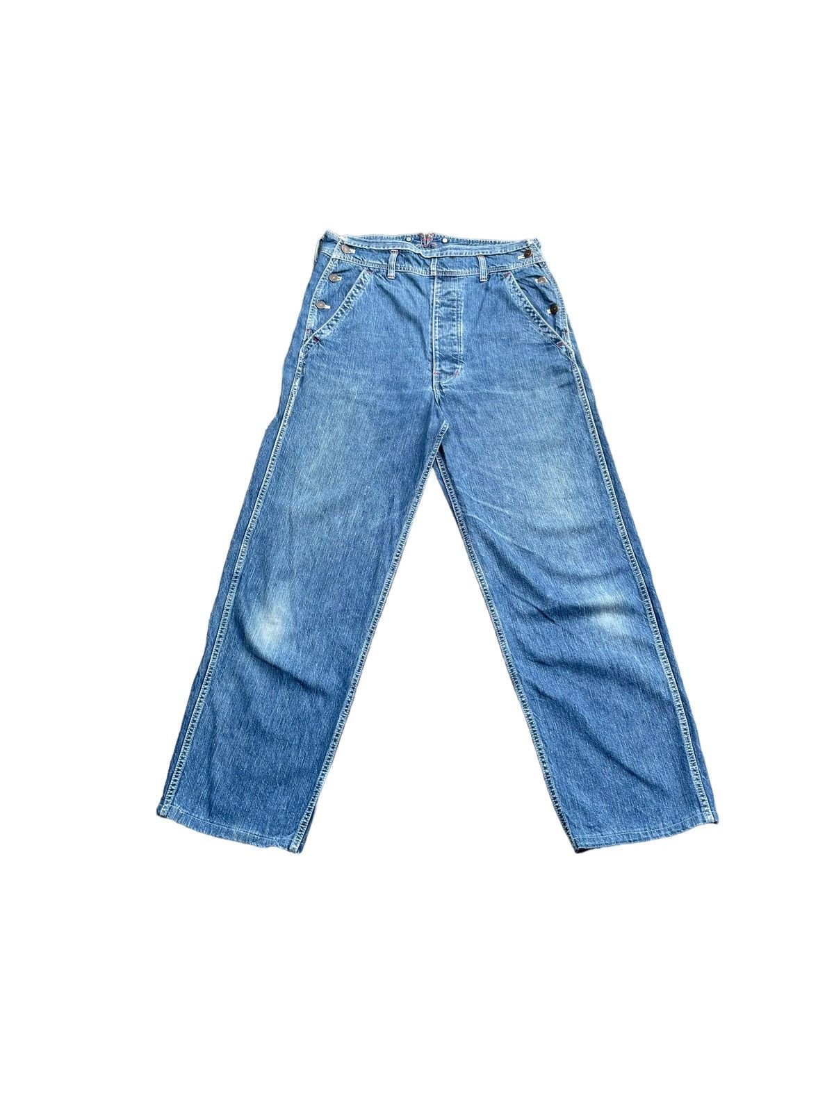 Japanese Brand Vintage Mens Batsu Denim Size US 34 / EU 50 - 1 Thumbnail