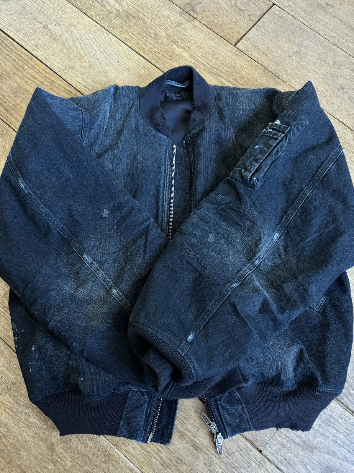 Balenciaga Balenciaga 25SS destroyed bomber Size US M / EU 48-50 / 2 - 3 Thumbnail