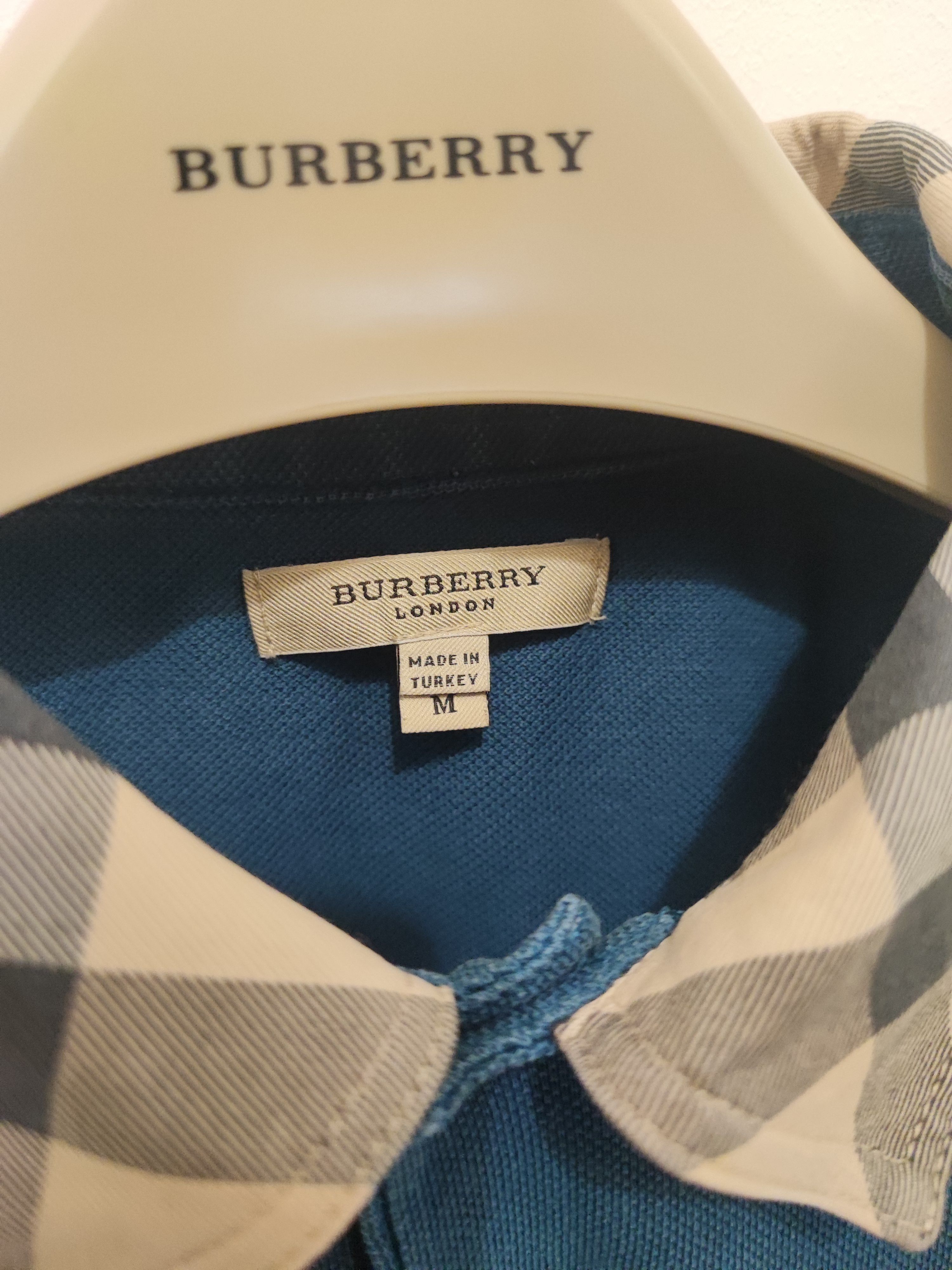 Burberry 🔥Rare Burberry Polo with tartan pattern🔥 Size US M / EU 48-50 / 2 - 3 Thumbnail