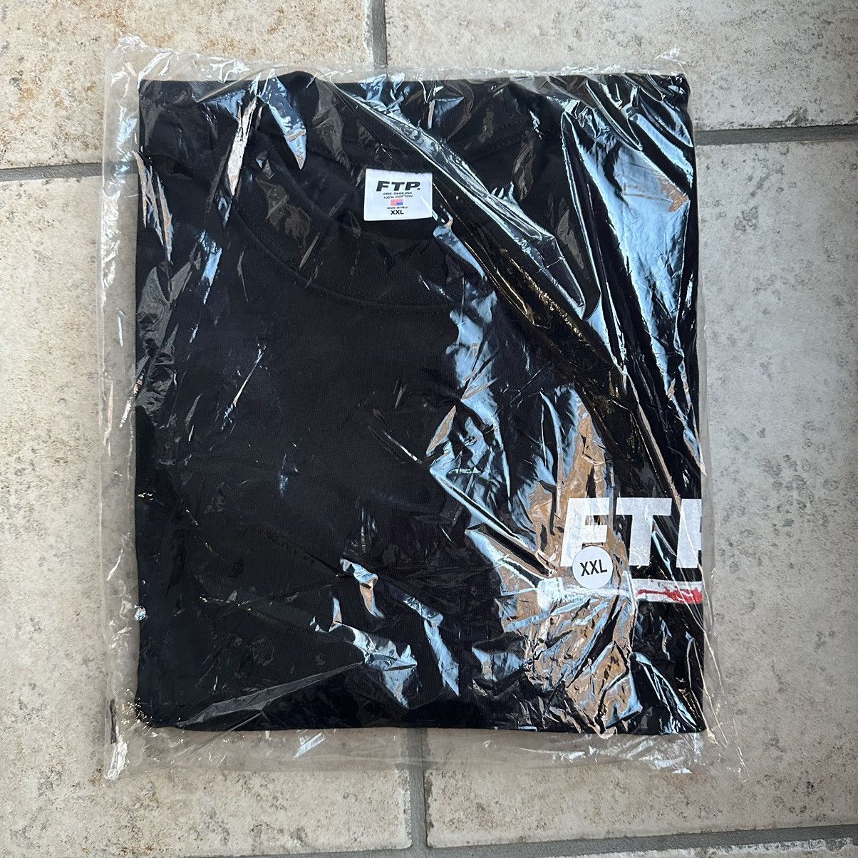 FTP F*ckthepopulation Scribble Logo Pullover Hoodie Black Size M