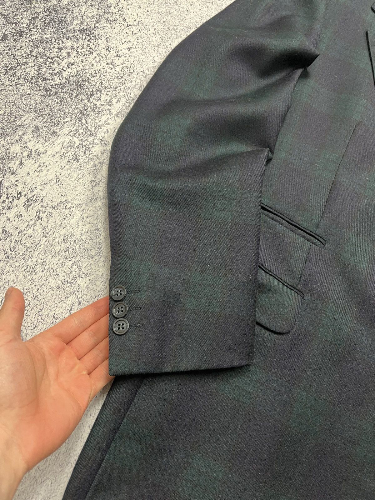 Burberry × Vintage Vintage Burberrys 90’s Wool Blazer Plaid Jacket Nova Check Size US L / EU 52-54 / 3 - 7 Thumbnail