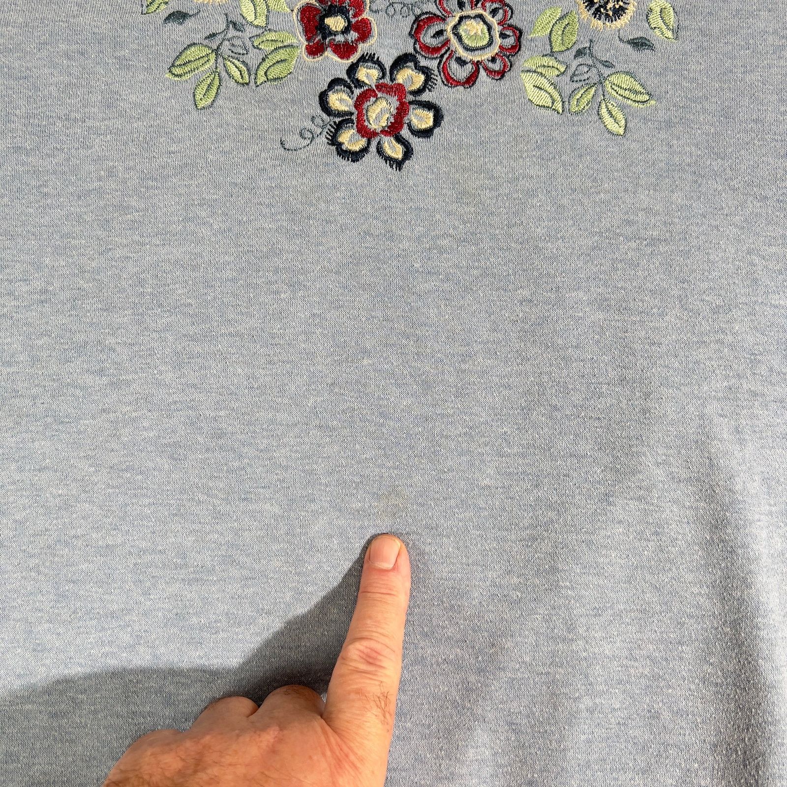 Other Shenanigans Embroidered Sweatshirt Woman PETITE Large Floral Size L / US 10 / IT 46 - 5 Thumbnail