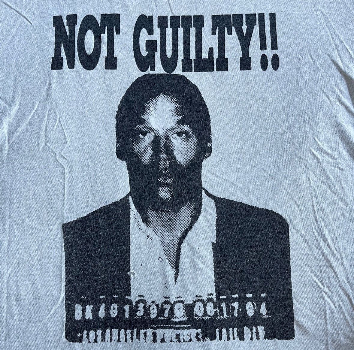 Vintage 90s OJ Simpson not guilty shirt Size US XL / EU 56 / 4 - 2 Thumbnail