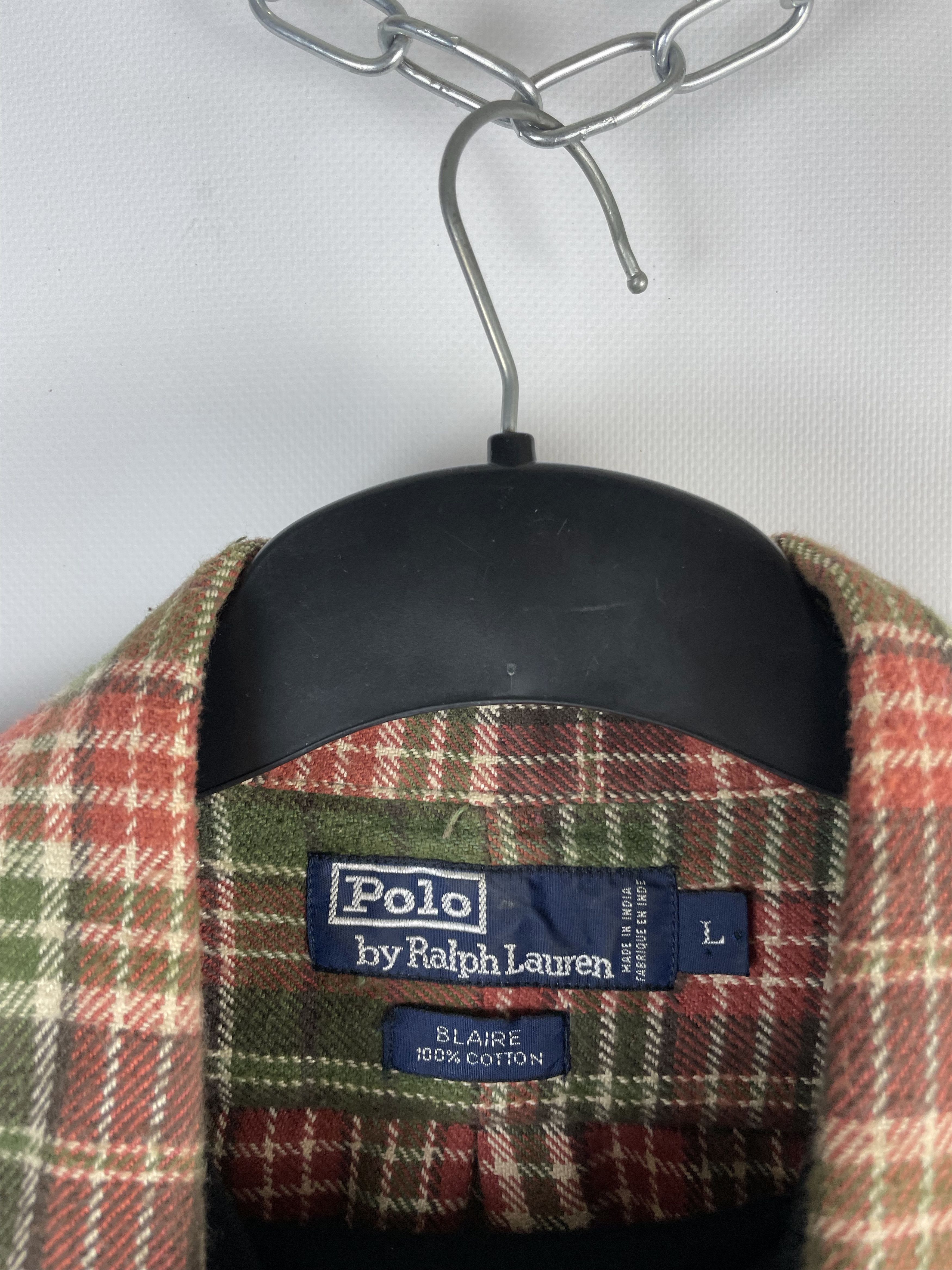 Flannel Flannel Polo Ralph Lauren Vintage Mens Shirt Size US L / EU 52-54 / 3 - 5 Thumbnail