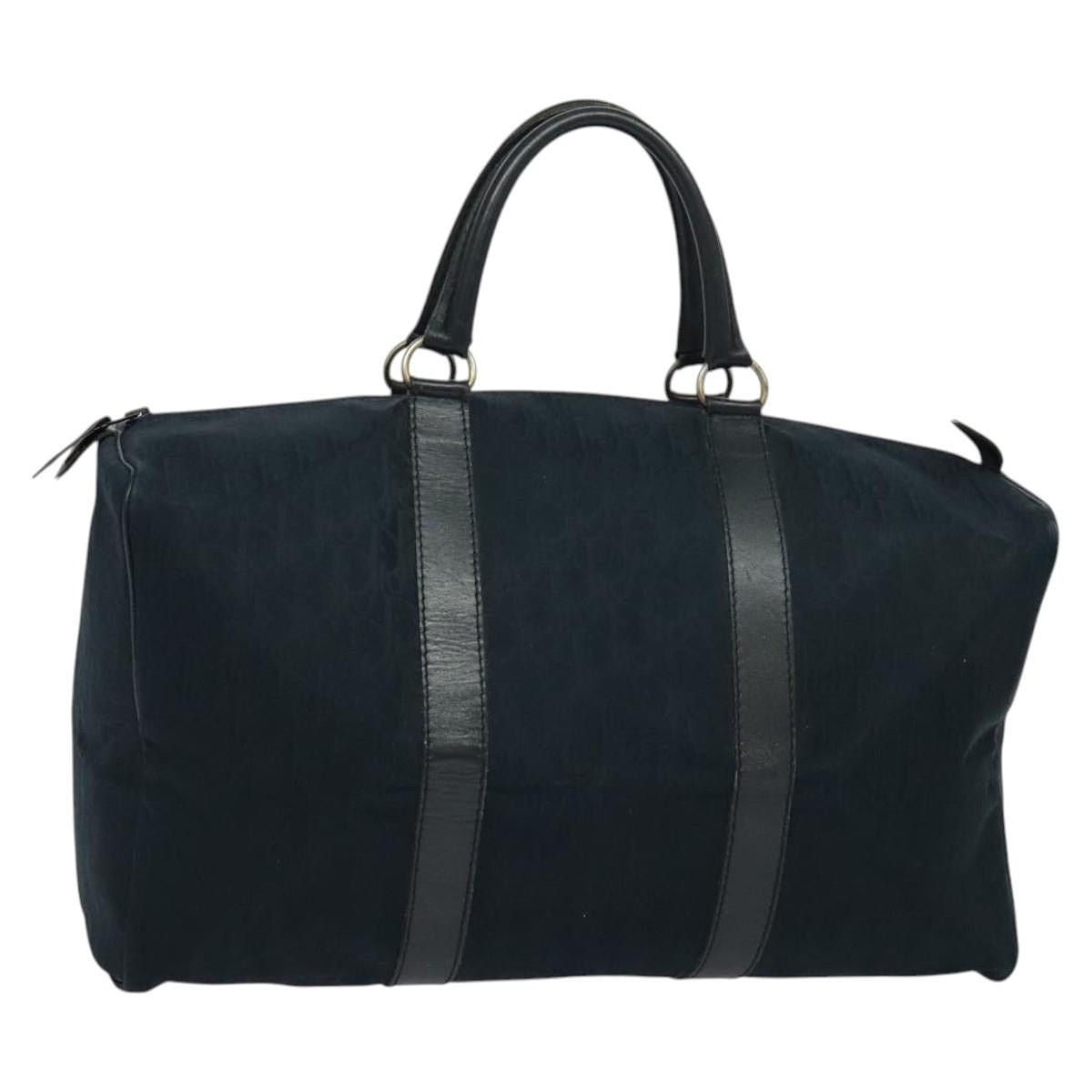 Dior DIOR Trotter Canvas Boston Bag Navy Size ONE SIZE - 1 Thumbnail