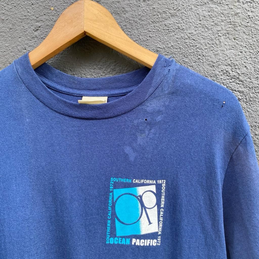 Ocean Pacific Thrashed Faded Ocean Pacific Surfwear Tee Size US M / EU 48-50 / 2 - 4 Thumbnail