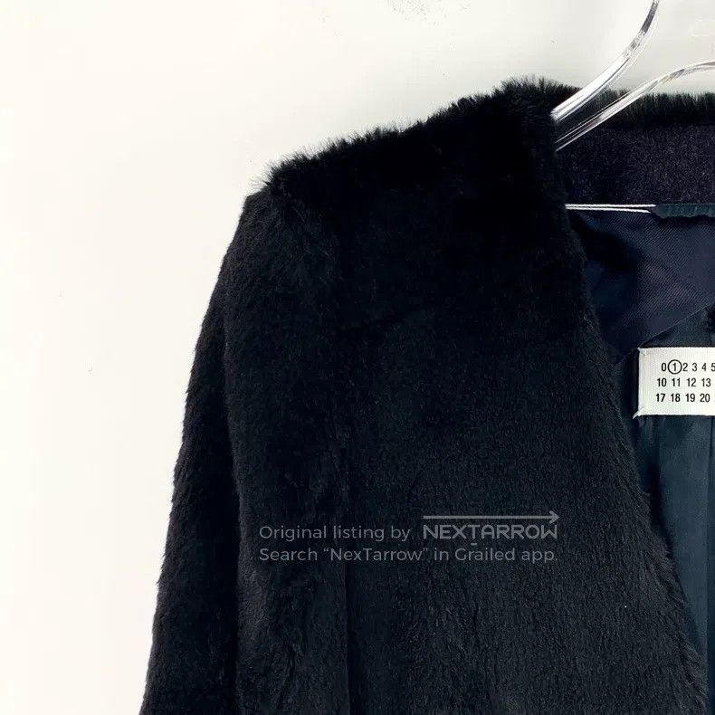 Maison Margiela Maison Margiela Colour block wool long-sleeved mink fur co Size M / US 6-8 / IT 42-44 - 3 Thumbnail