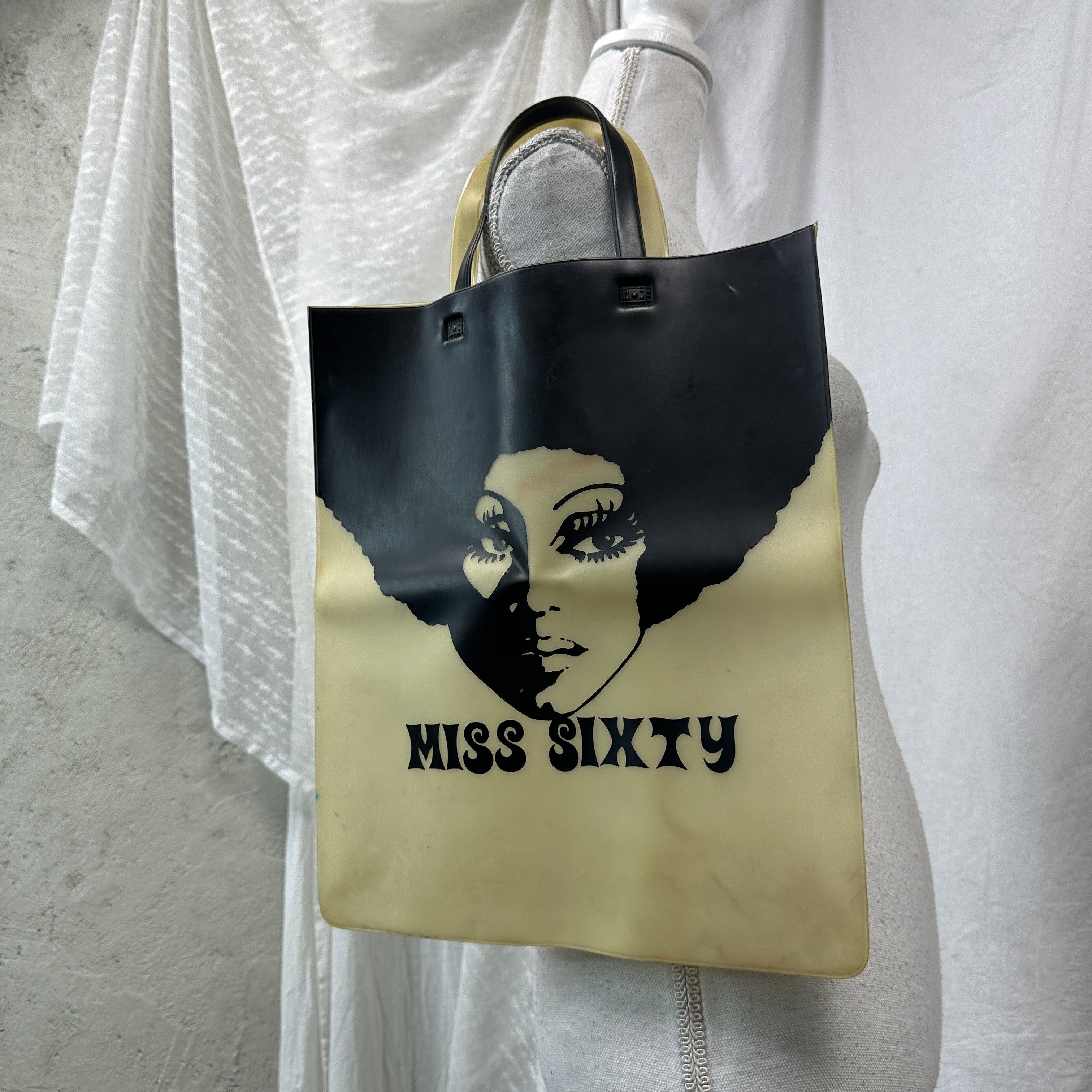 Miss Sixty Vintage Miss Sixty Fake Skin Printed Graphic Face Bag 00s Size ONE SIZE - 7 Thumbnail