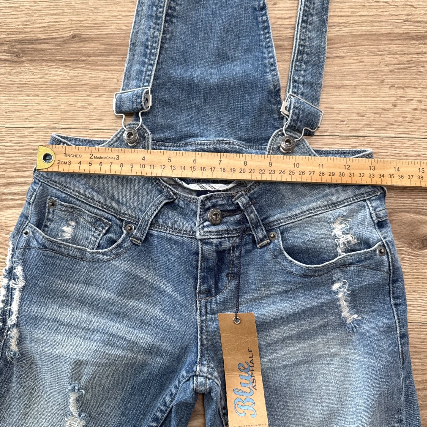 Vintage VINTAGE Blue Asphalt Juniors Skinny Leg Distressed Jeans Women's Size 1 Blue Size 25" / US 0 / IT 36 - 3 Thumbnail