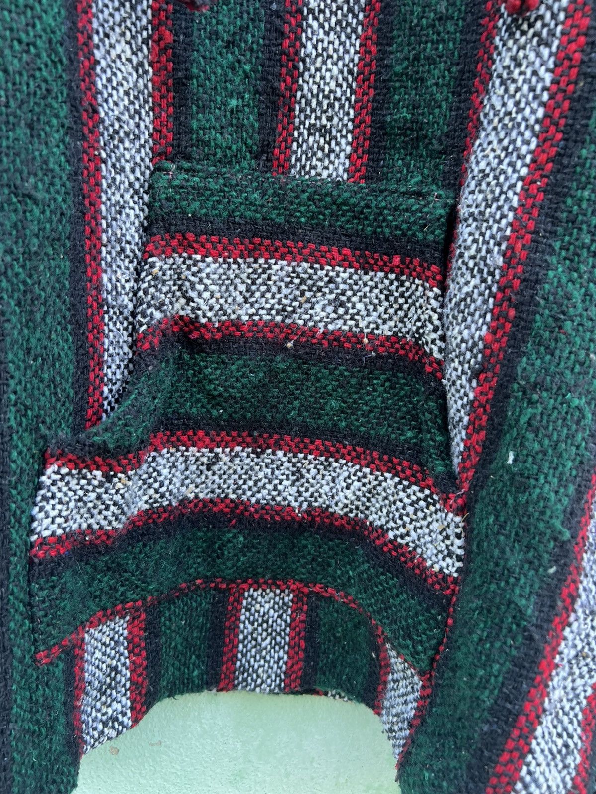 Japanese Brand Vintage VEL-MEX Mexican Baja Hoodie Drug Rug Striped XL Size US L / EU 52-54 / 3 - 10 Thumbnail