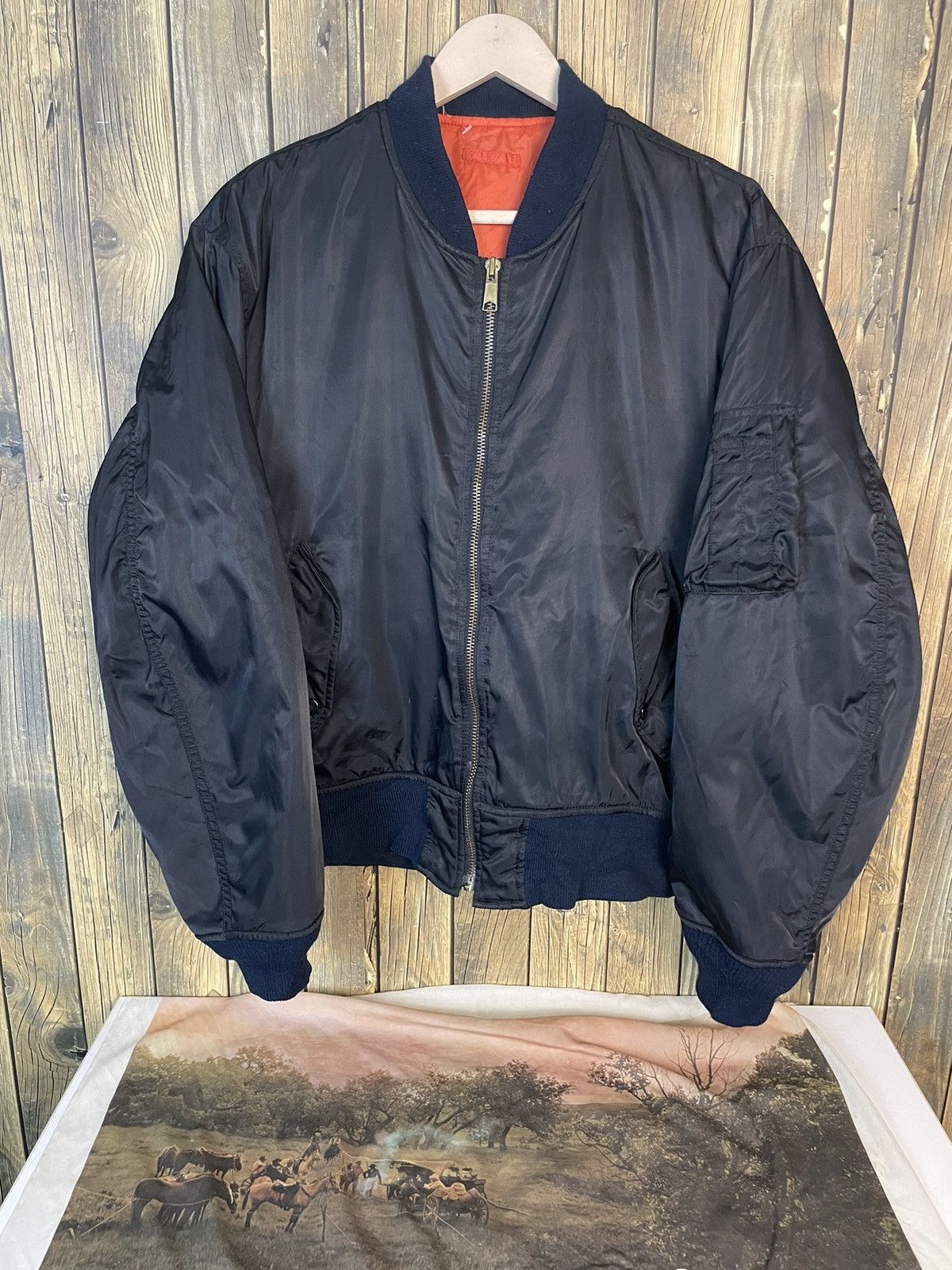 Japanese Brand × Vintage Vintage MA 2 Intermediate Bomber Jacket Size US M / EU 48-50 / 2 - 1 Thumbnail