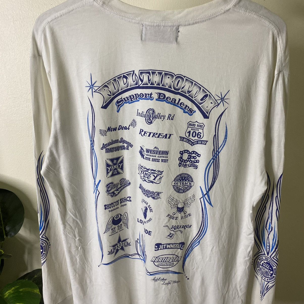 West Coast Choppers Vintage Y2K Full Throttle Motor Works Wear Flaming Sleeve LS Size US L / EU 52-54 / 3 - 2 Thumbnail