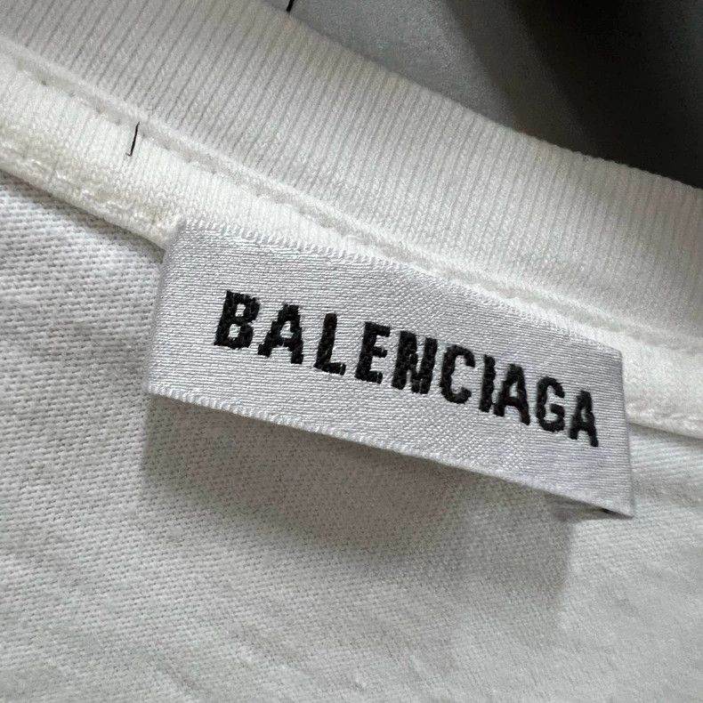 Balenciaga Balenciaga White Eiffel Tower Printed Logo Short Sleeve Size US M / EU 48-50 / 2 - 3 Thumbnail